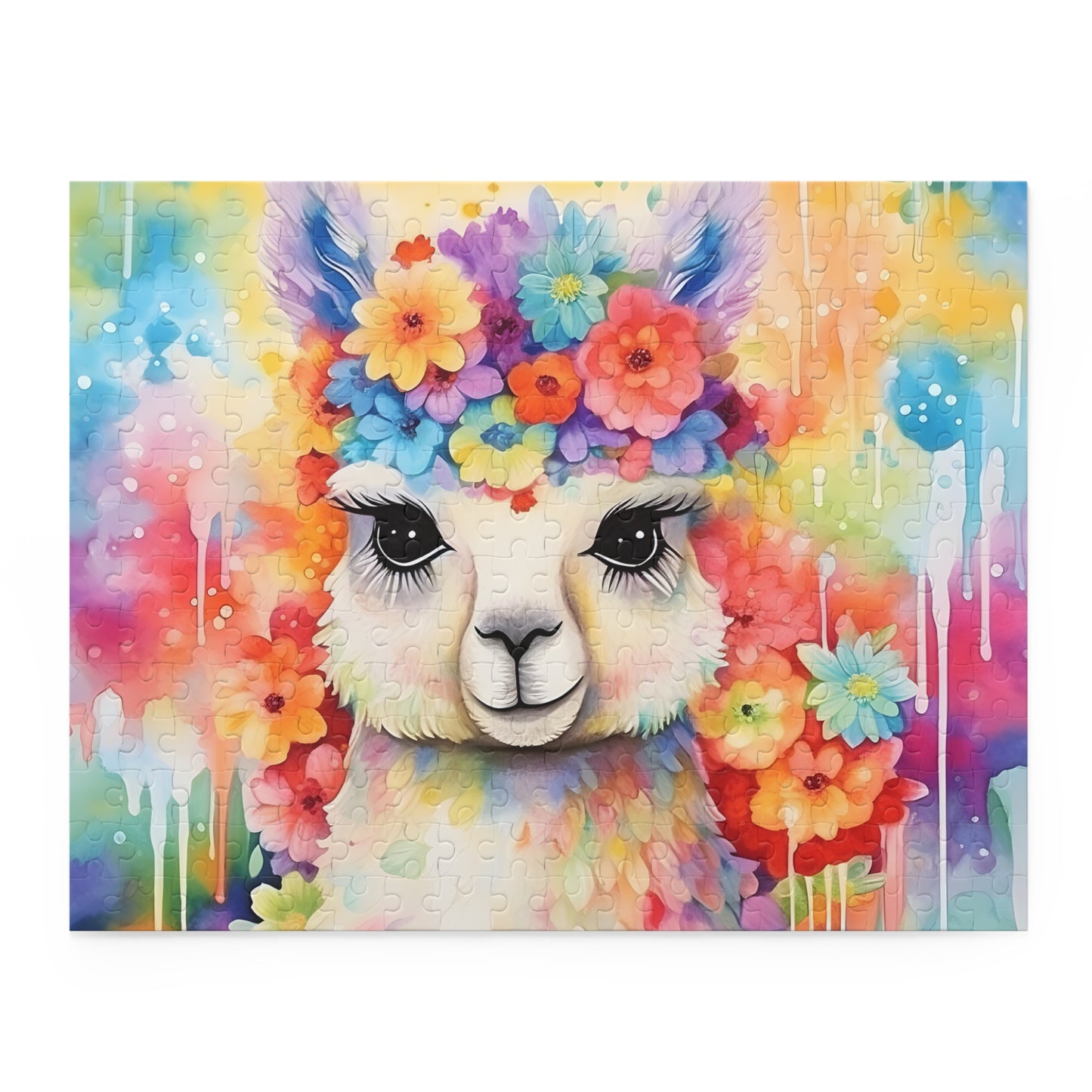 Personalised/Non-Personalised Puzzle, Llama (120, 252, 500-Piece)