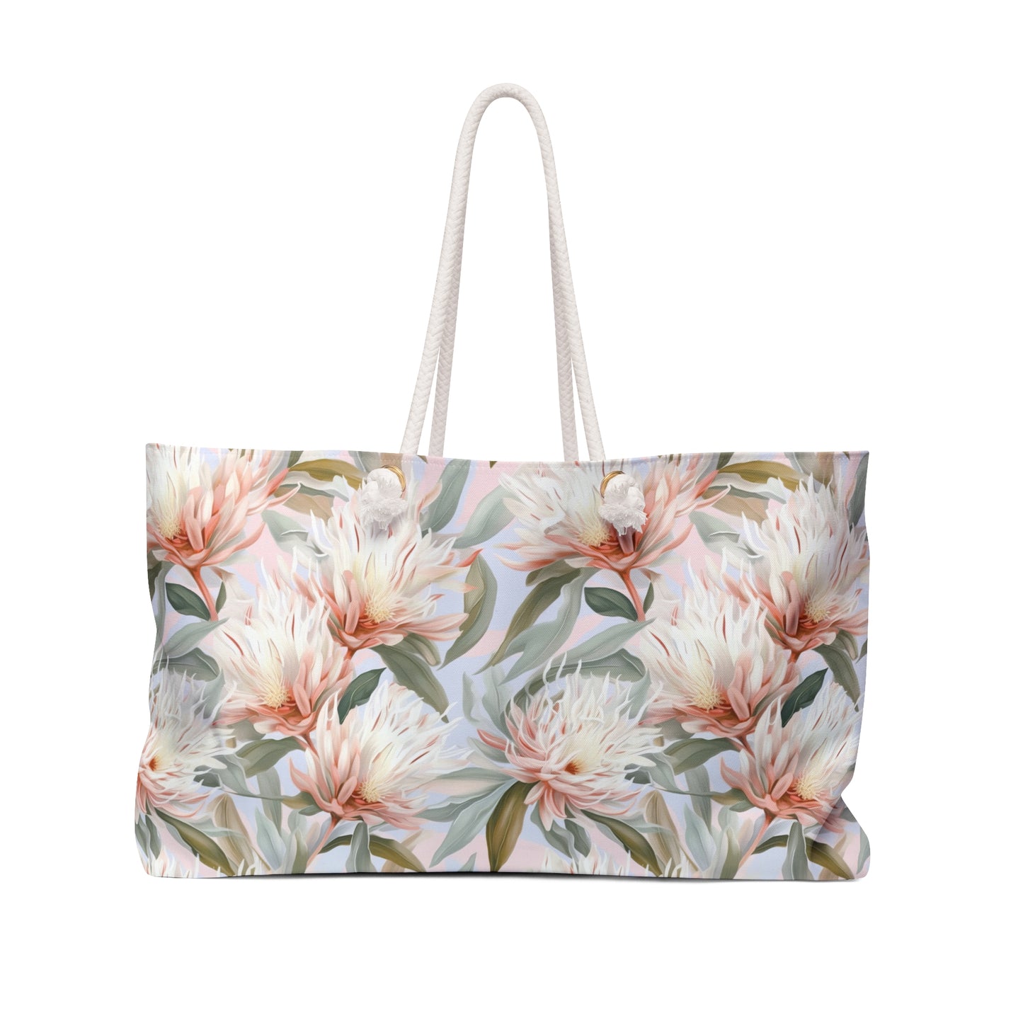 Personalised Weekender Bag, Australian Floral, Large Weekender Bag, Beach Bag, Book Bag