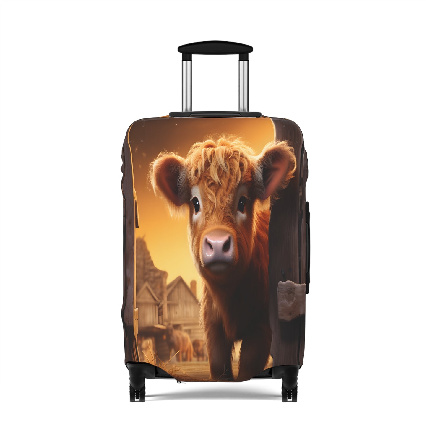 Luggage Cover, Highland Cow, awd-045