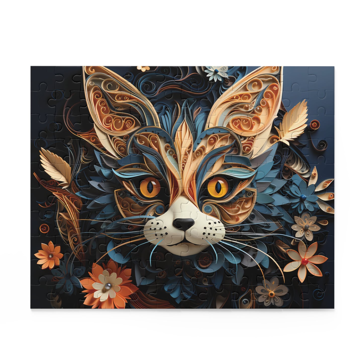 Personalised/Non-Personalised Puzzle, Cat (120, 252, 500-Piece)