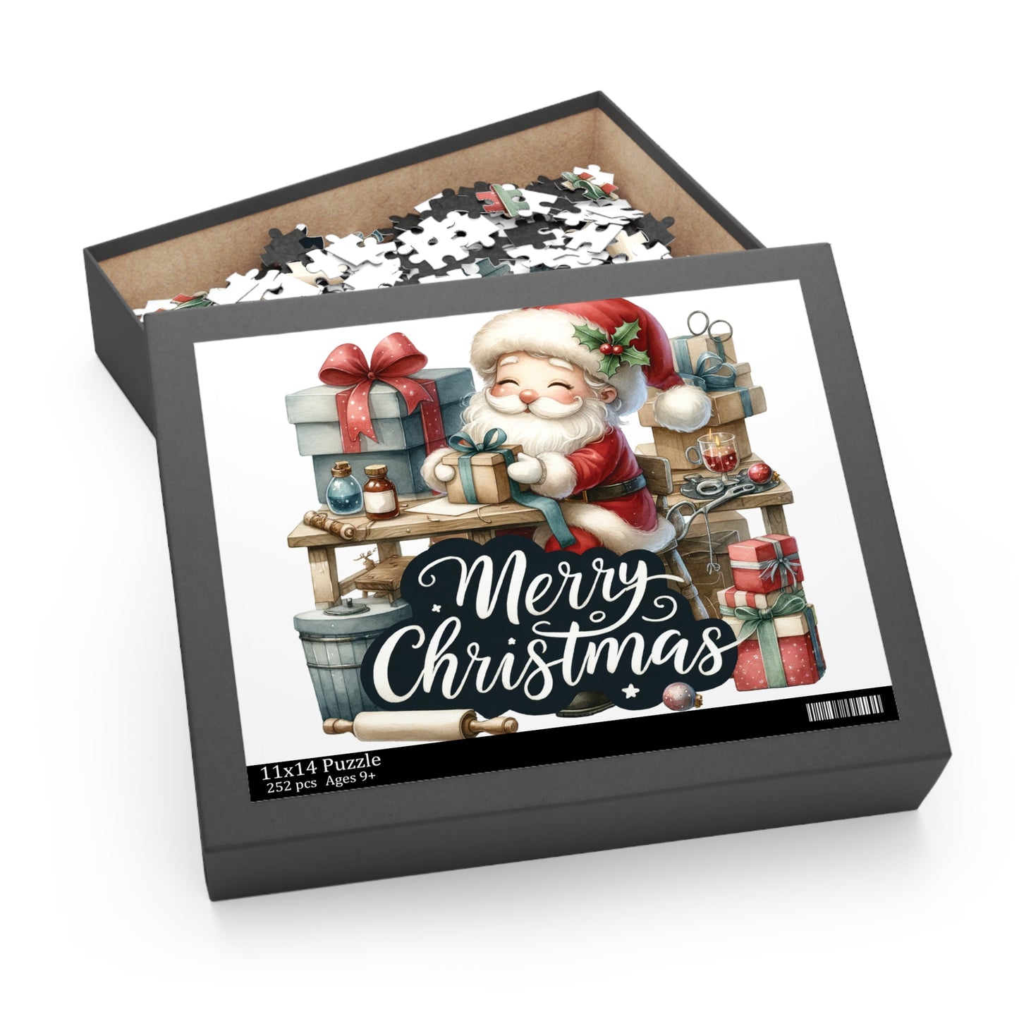 Personalised/Non-Personalised Puzzle, Christmas, Santa (120, 252, 500-Piece)