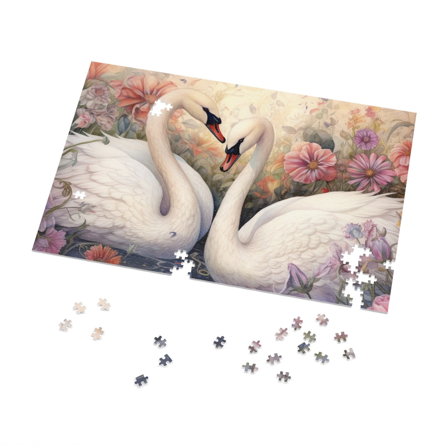 Jigsaw Puzzle, Swan, Personalised/Non-Personalised (30, 110, 252, 500,1000-Piece)