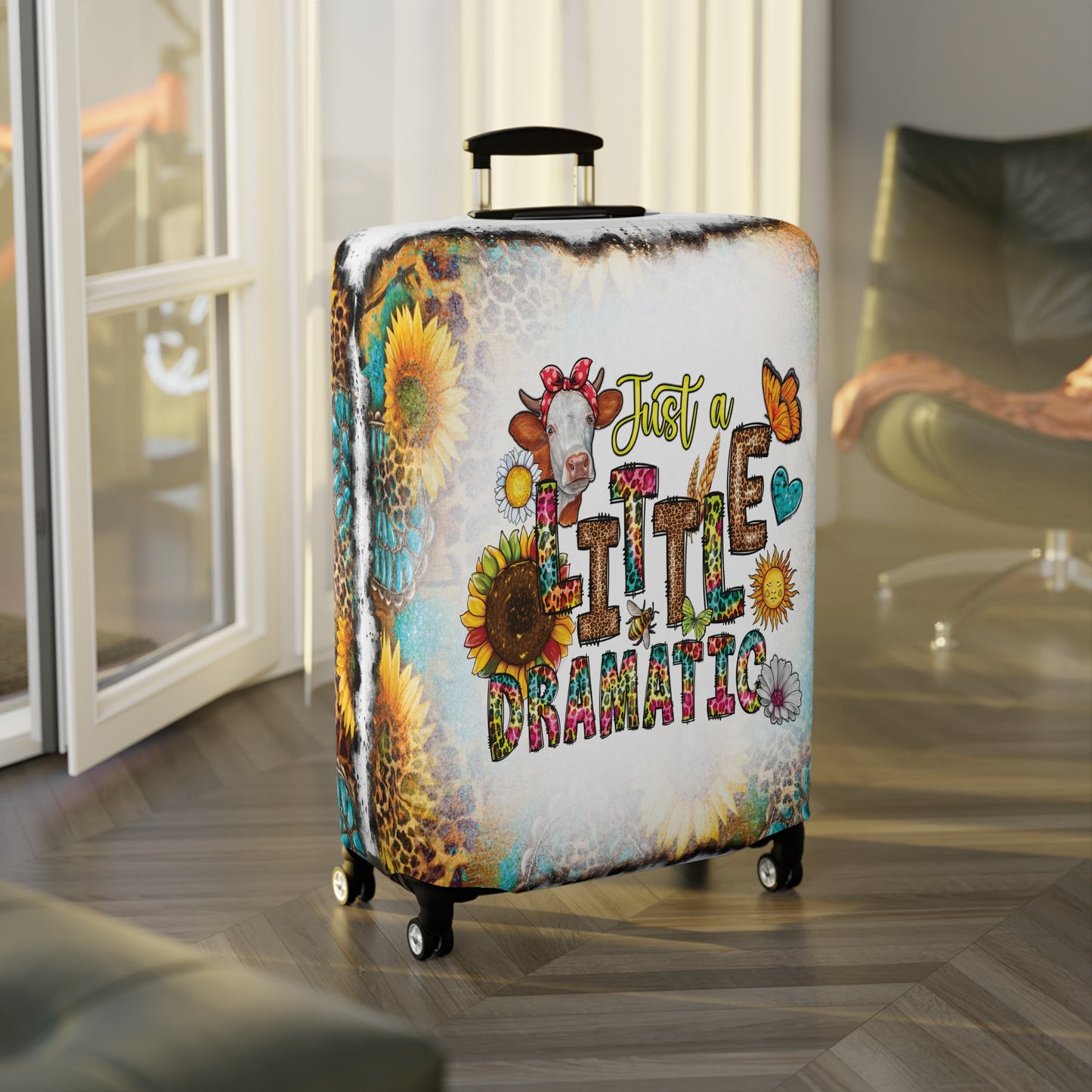 Luggage Cover, Country and Western, Just a Little bit Dramatic, awd-1014