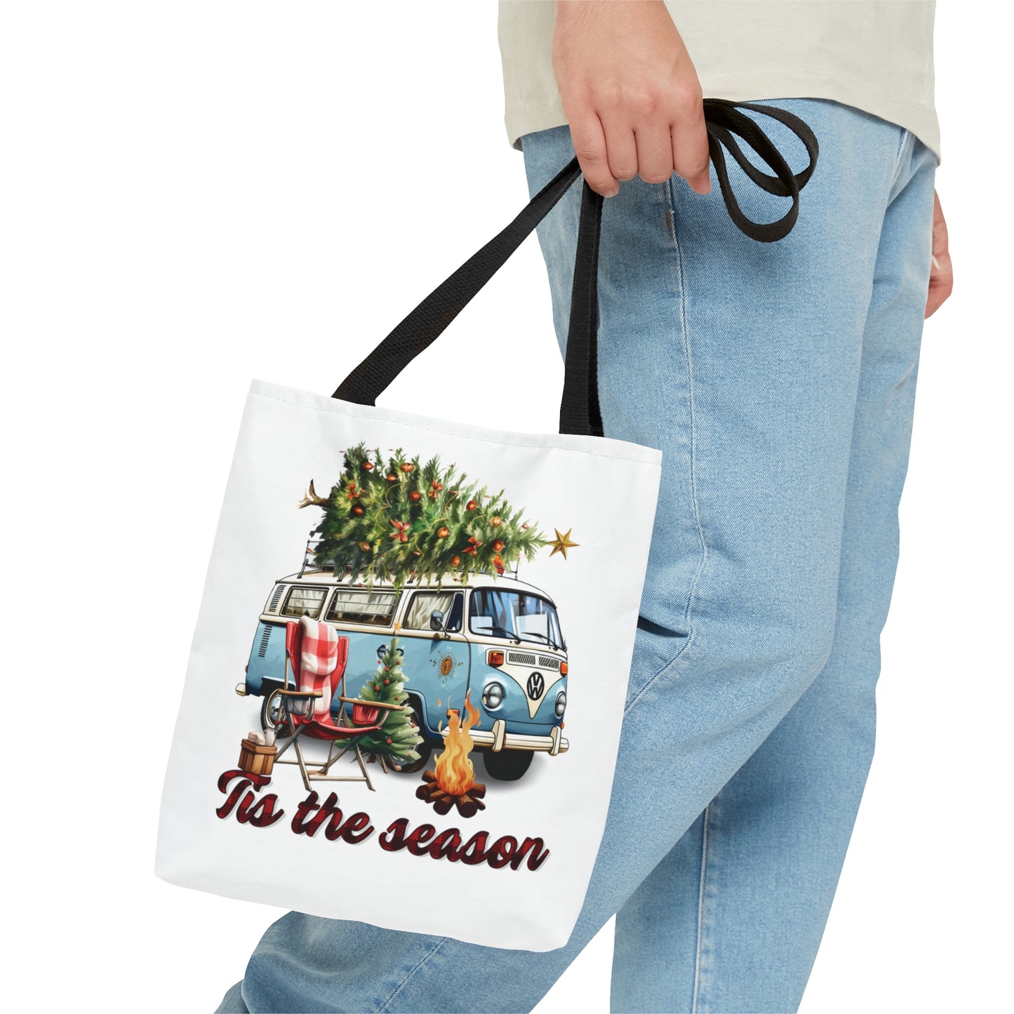 Tote Bag, Christmas, Camper