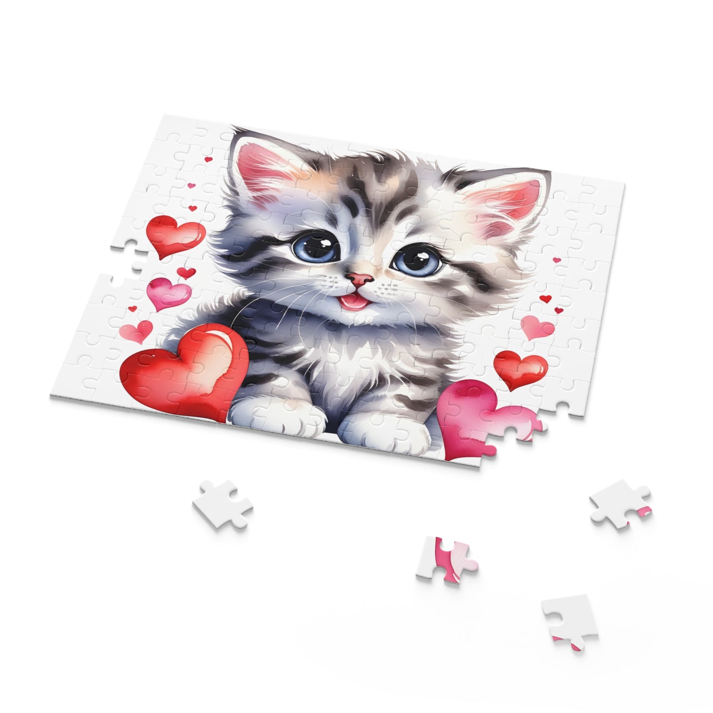 Personalised/Non-Personalised Puzzle, Cat (120, 252, 500-Piece)