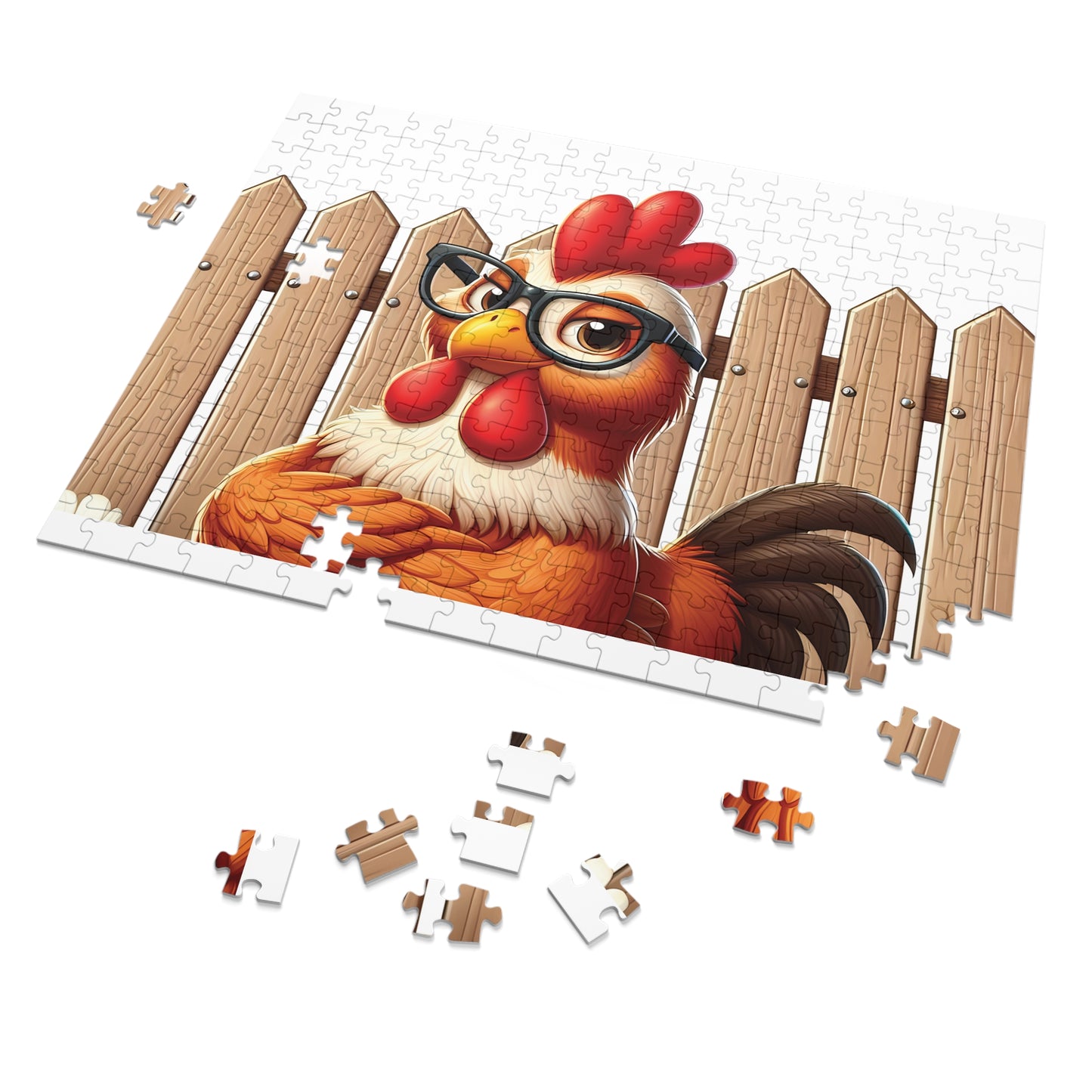 Jigsaw Puzzle, Chicken, Personalised/Non-Personalised (30, 110, 252, 500,1000-Piece)