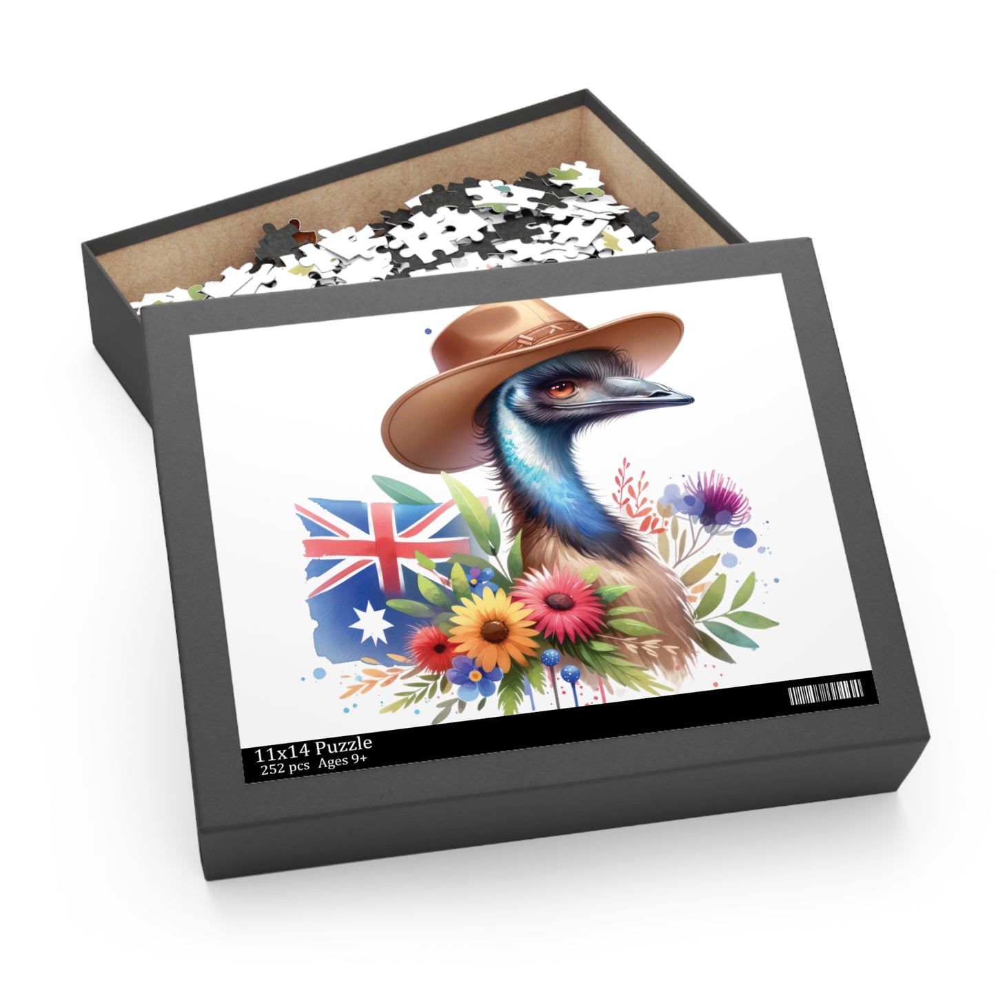 Personalised/Non-Personalised Puzzle, Emu (120, 252, 500-Piece)