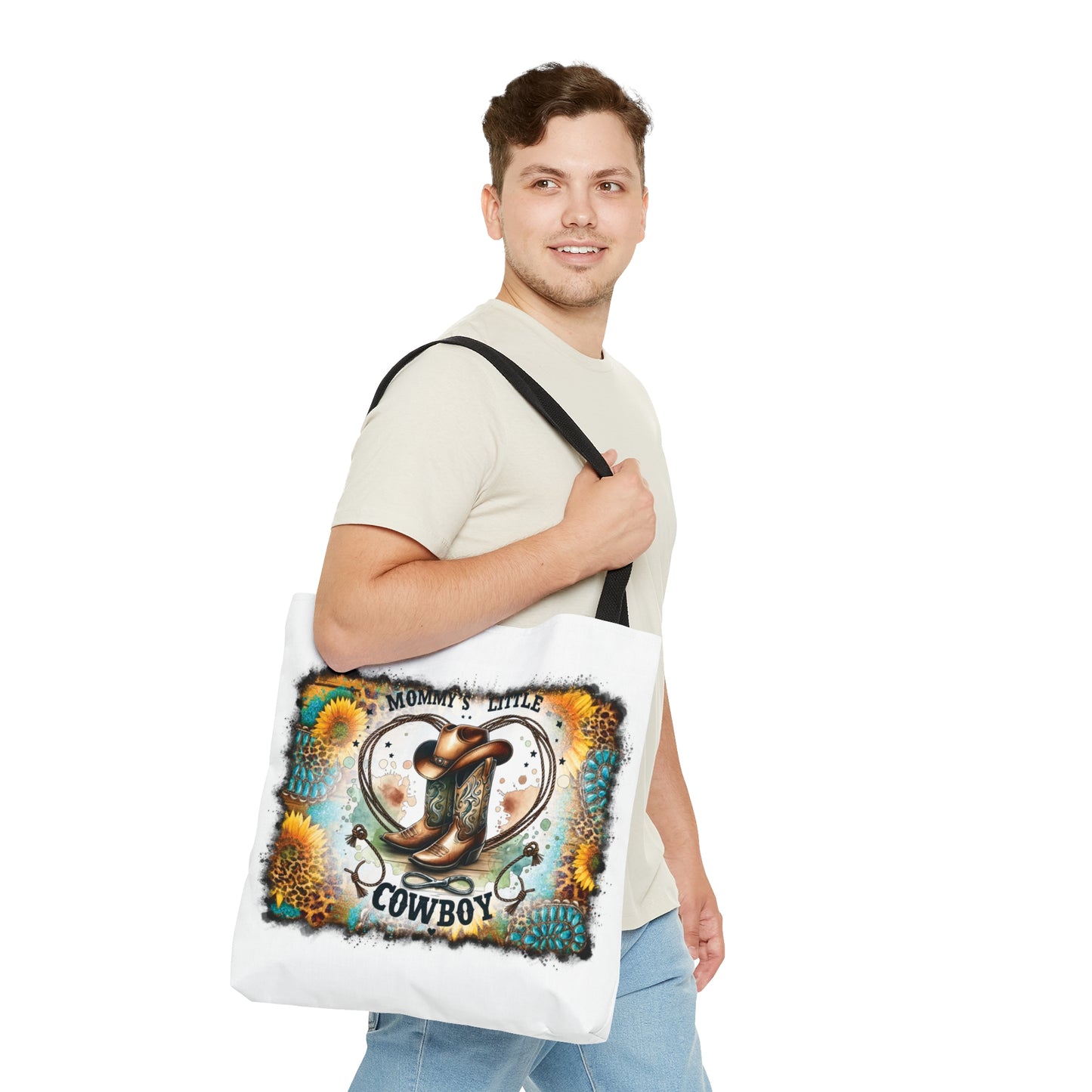 Tote Bag, Western, Mummy's little Cowboy