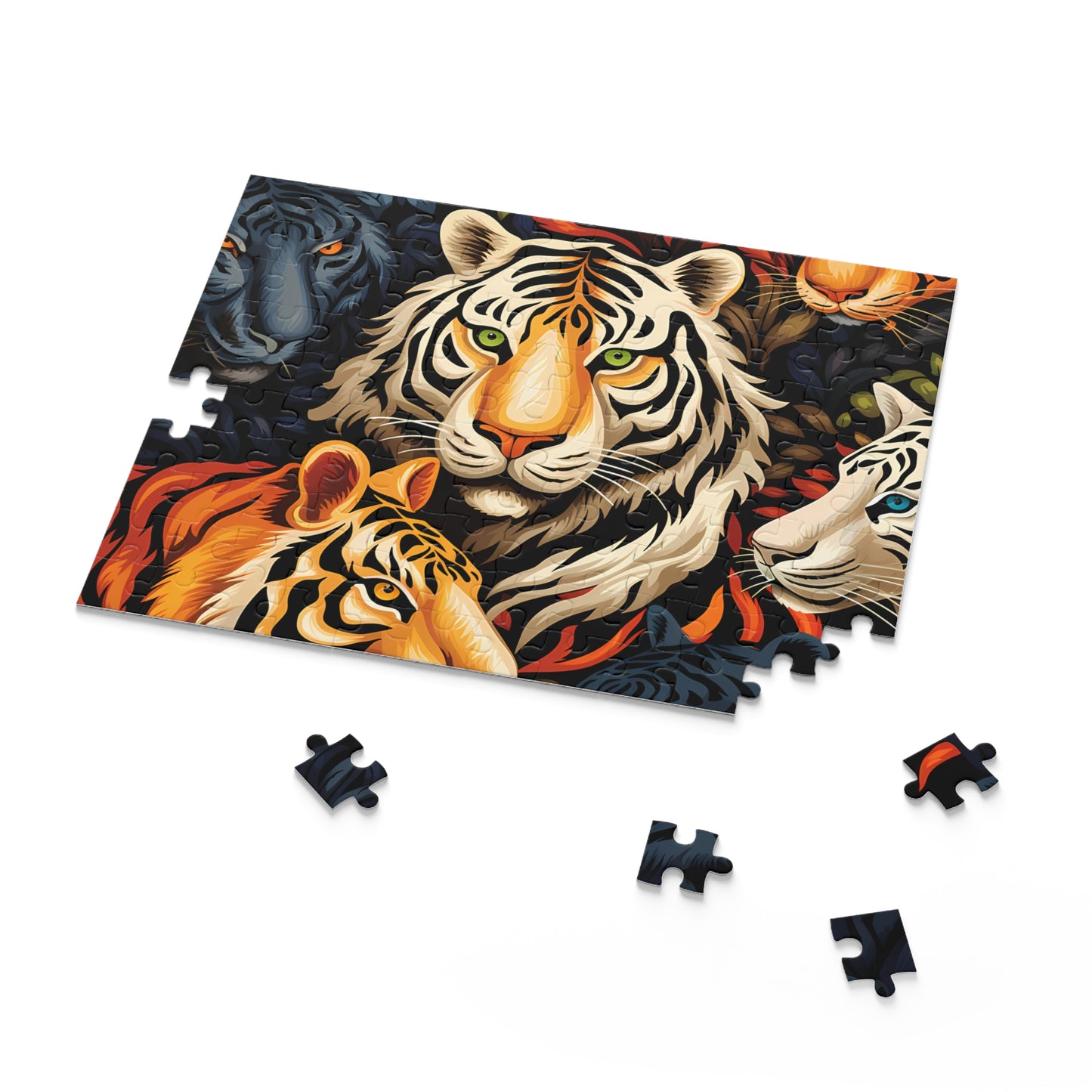 Personalised/Non-Personalised Puzzle, Lion (120, 252, 500-Piece)