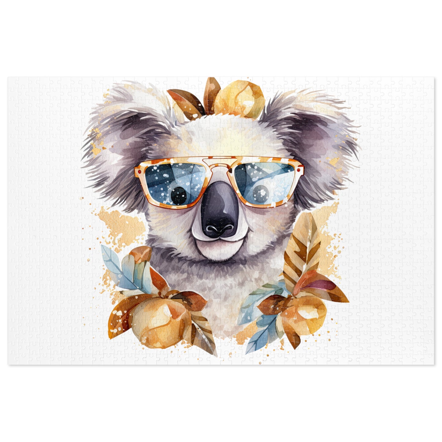 Jigsaw Puzzle in Tin, Australian Animals, Koala, Personalised/Non-Personalised, awd-509 (30, 110, 252, 500,1000-Piece)