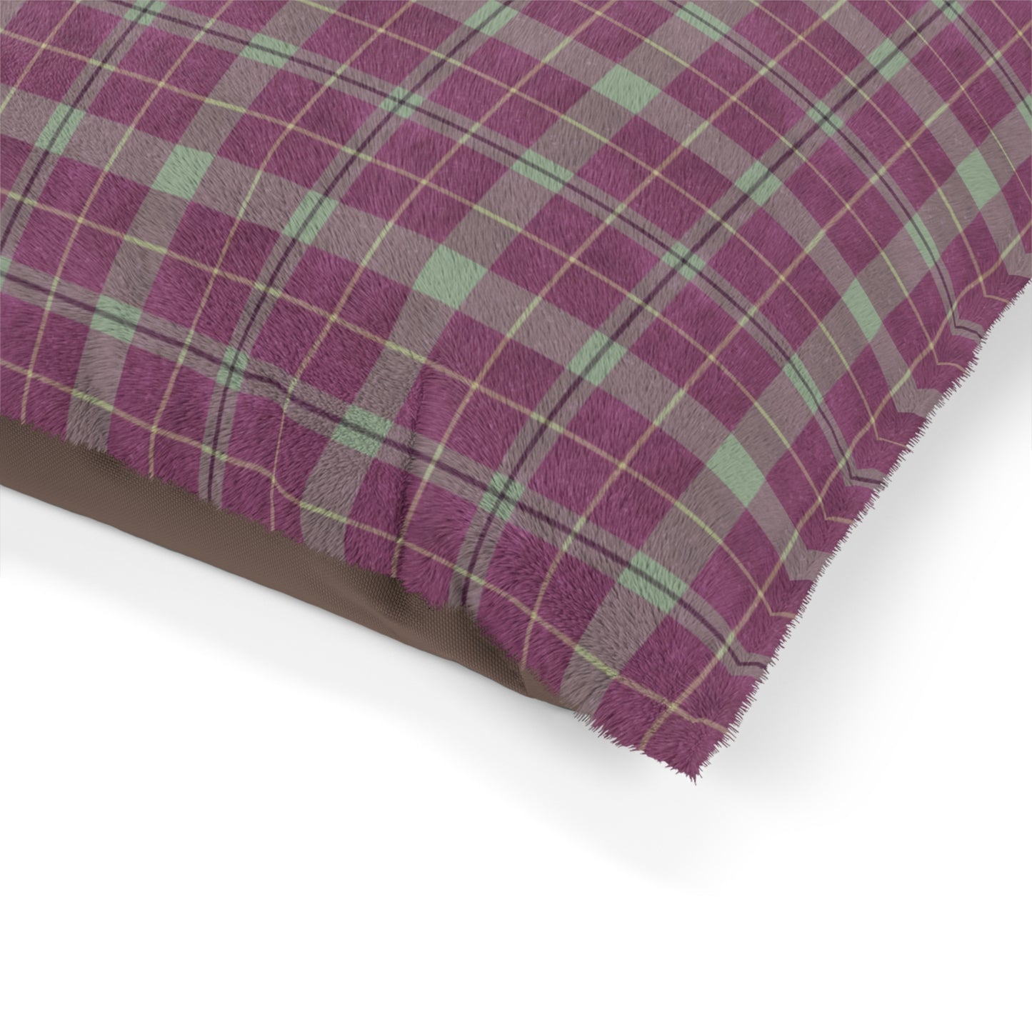 Luxury Pet Bed, feather soft fleece, Tartan