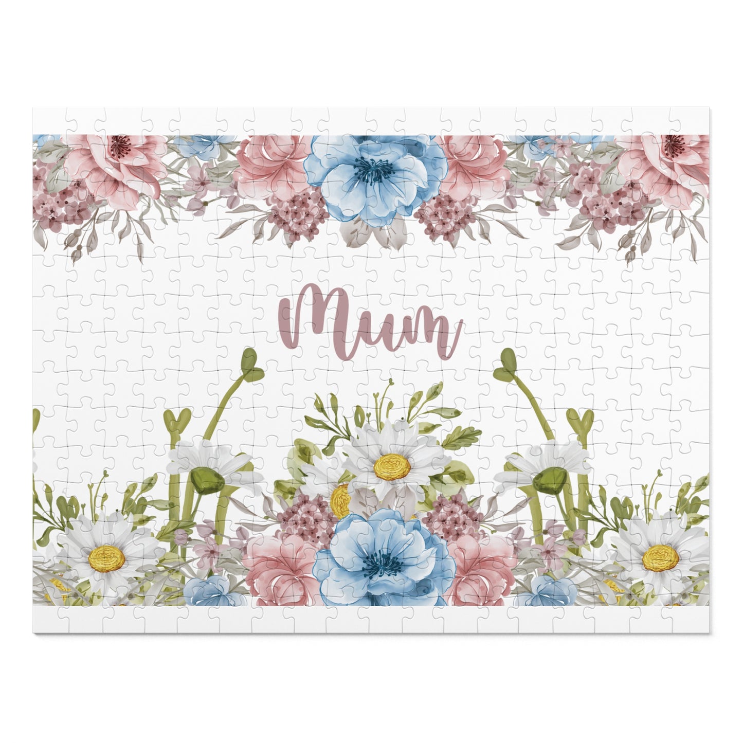 Jigsaw Puzzle, Floral, Mum, Personalised/Non-Personalised (30, 110, 252, 500,1000-Piece)