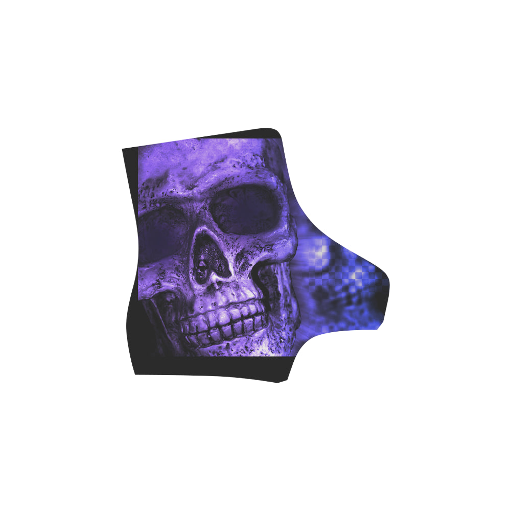 purple skull Martin Boots For Women Model 1203H