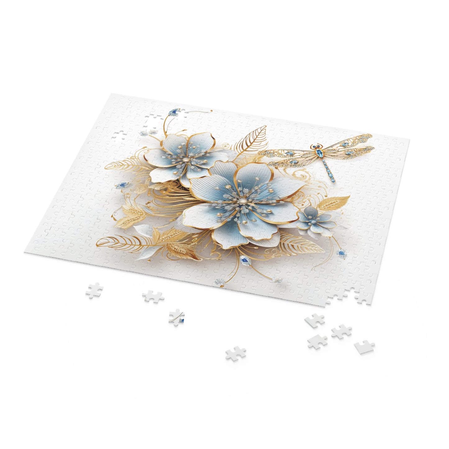 Personalised/Non-Personalised Puzzle, Floral (120, 252, 500-Piece)