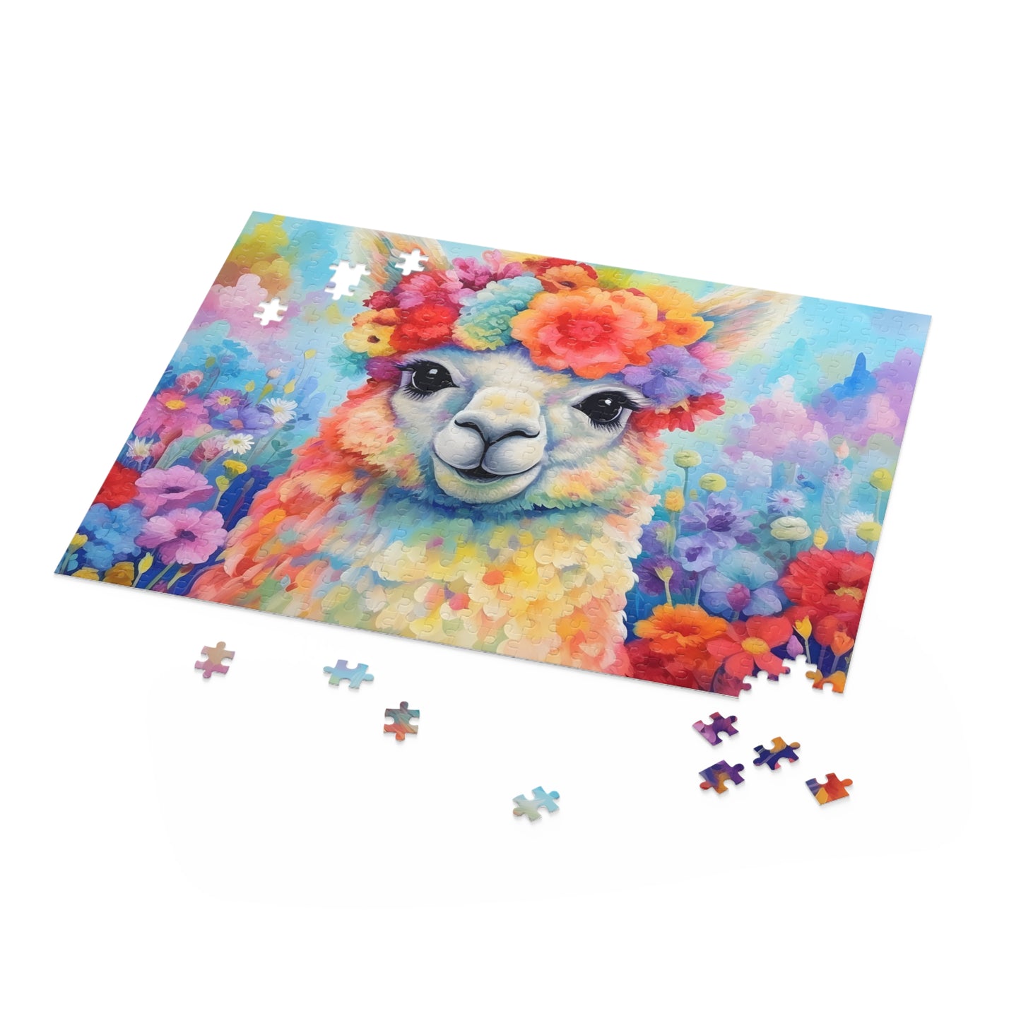 Personalised/Non-Personalised Puzzle, Llama (120, 252, 500-Piece)