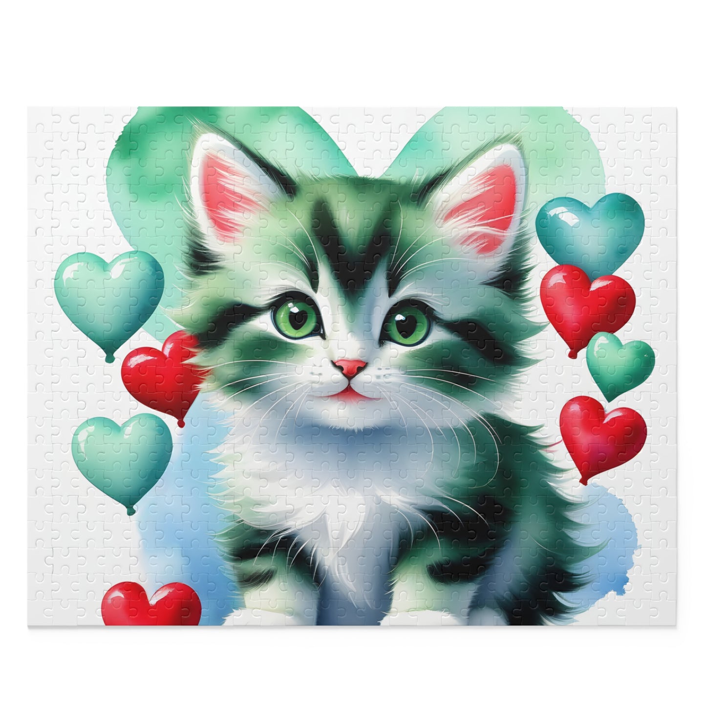 Personalised/Non-Personalised Puzzle, Cat (120, 252, 500-Piece)