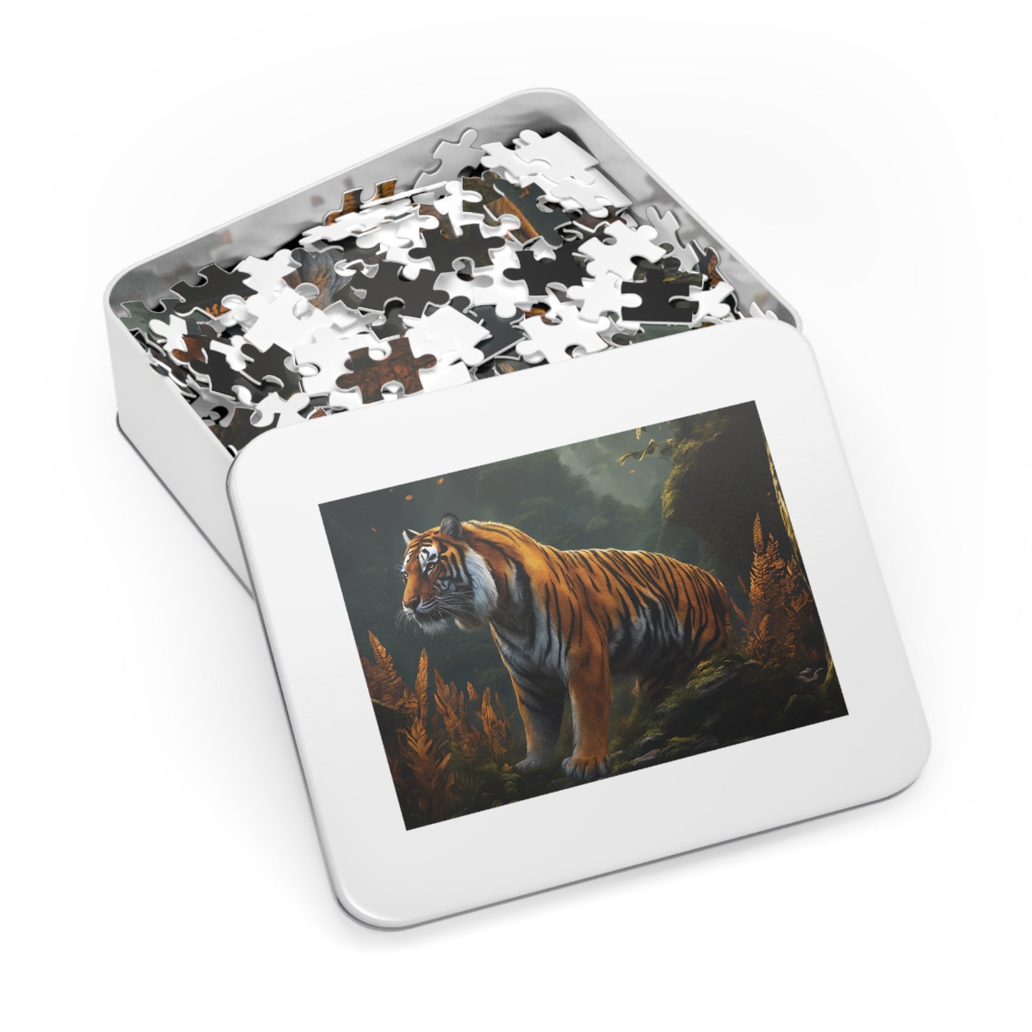 Puzzle, Tiger, Personalised/Non-Personalised (30, 110, 252, 500,1000-Piece) Awd-548