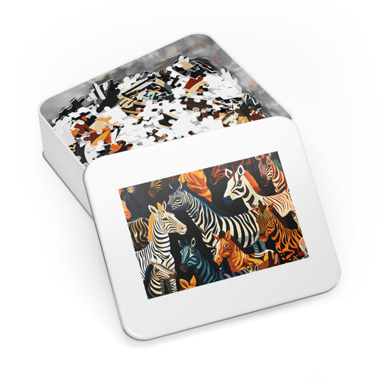 Jigsaw Puzzle, Zebra, Personalised/Non-Personalised (30, 110, 252, 500,1000-Piece)