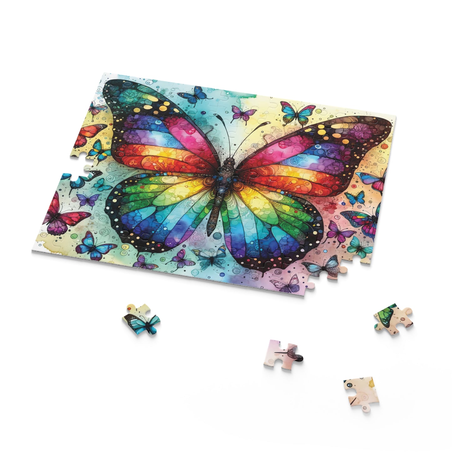 Personalised/Non-Personalised Puzzle, Butterfly (120, 252, 500-Piece)