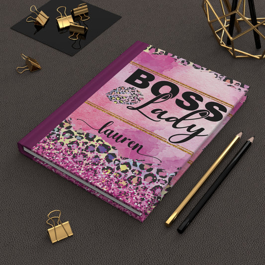 Personalised Hardcover Journal Matte, Boss Lady, awd-1471