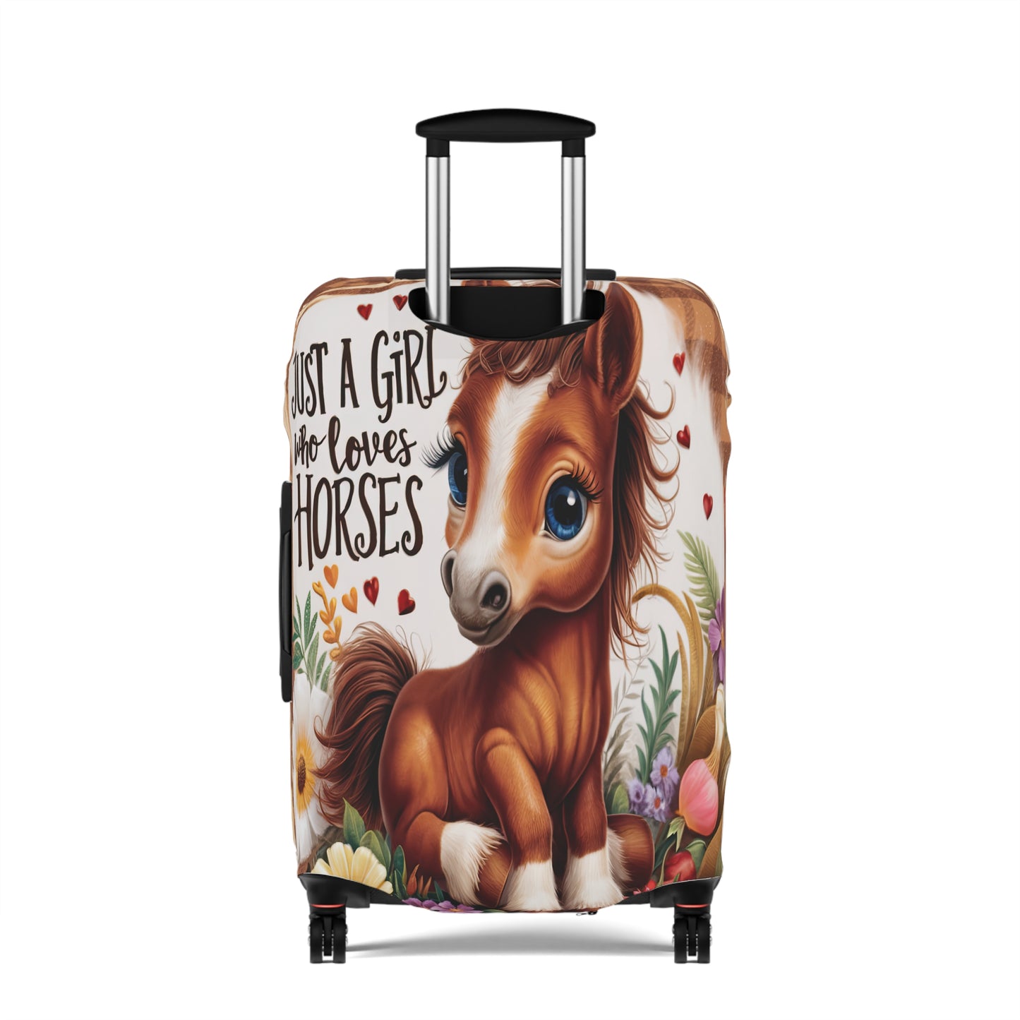 Luggage Cover, Just a Girl who Loves Horses, awd-3094