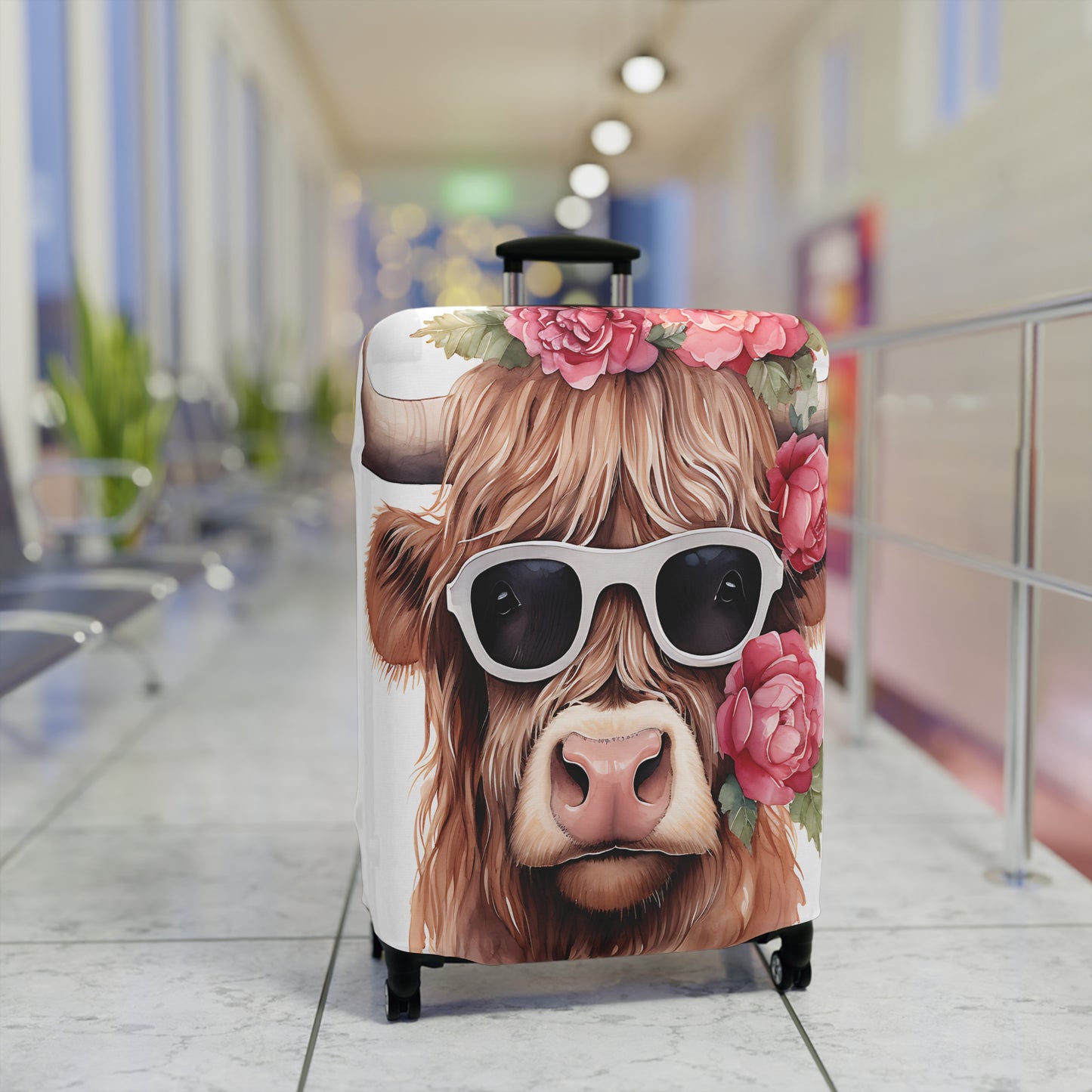 Luggage Cover, Highland Cow, awd-015