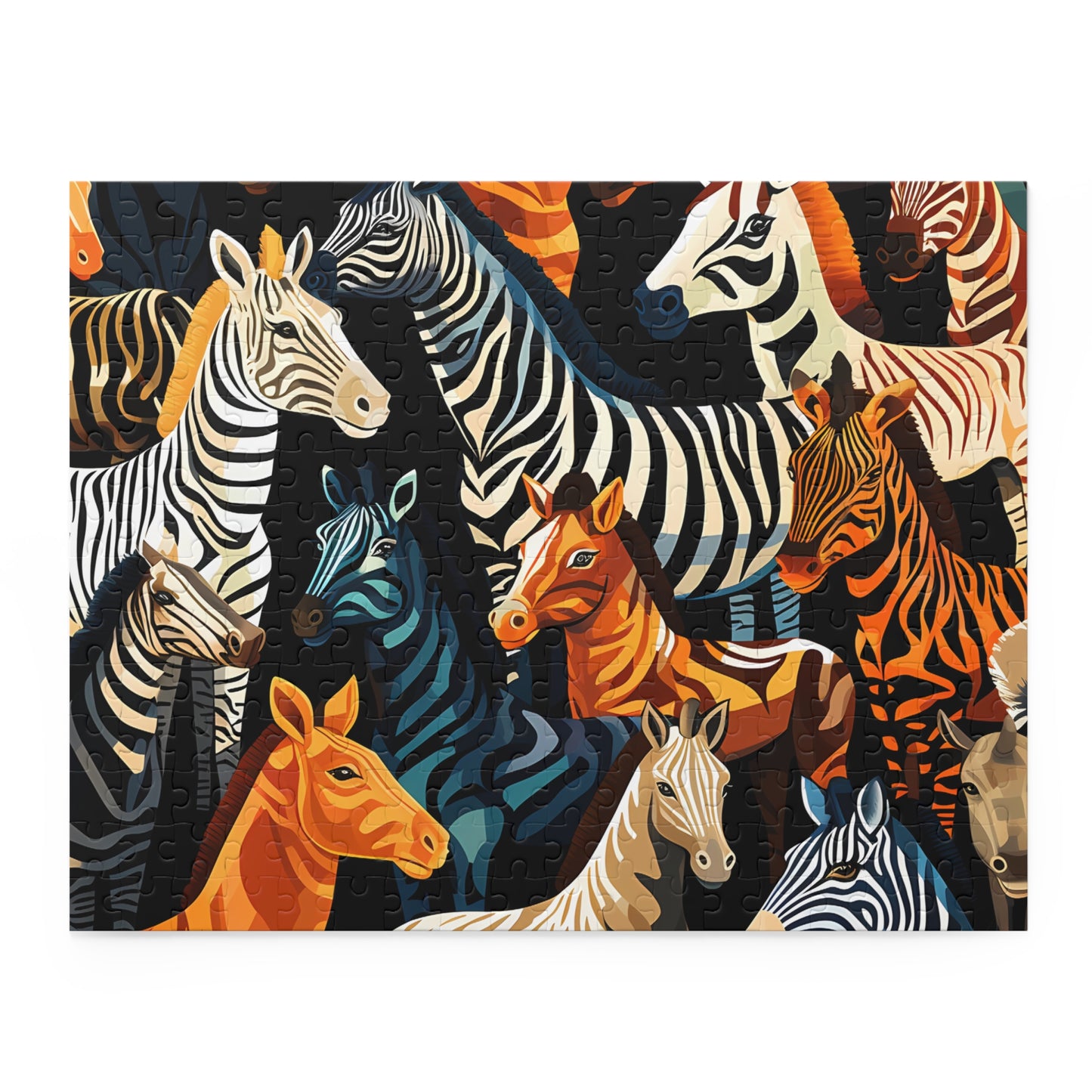 Personalised/Non-Personalised Puzzle, Zebra (120, 252, 500-Piece)