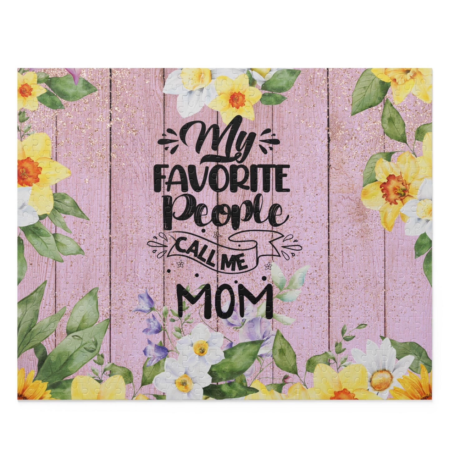 Personalised/Non-Personalised Puzzle, My Favorite people call me Mom (120, 252, 500-Piece)