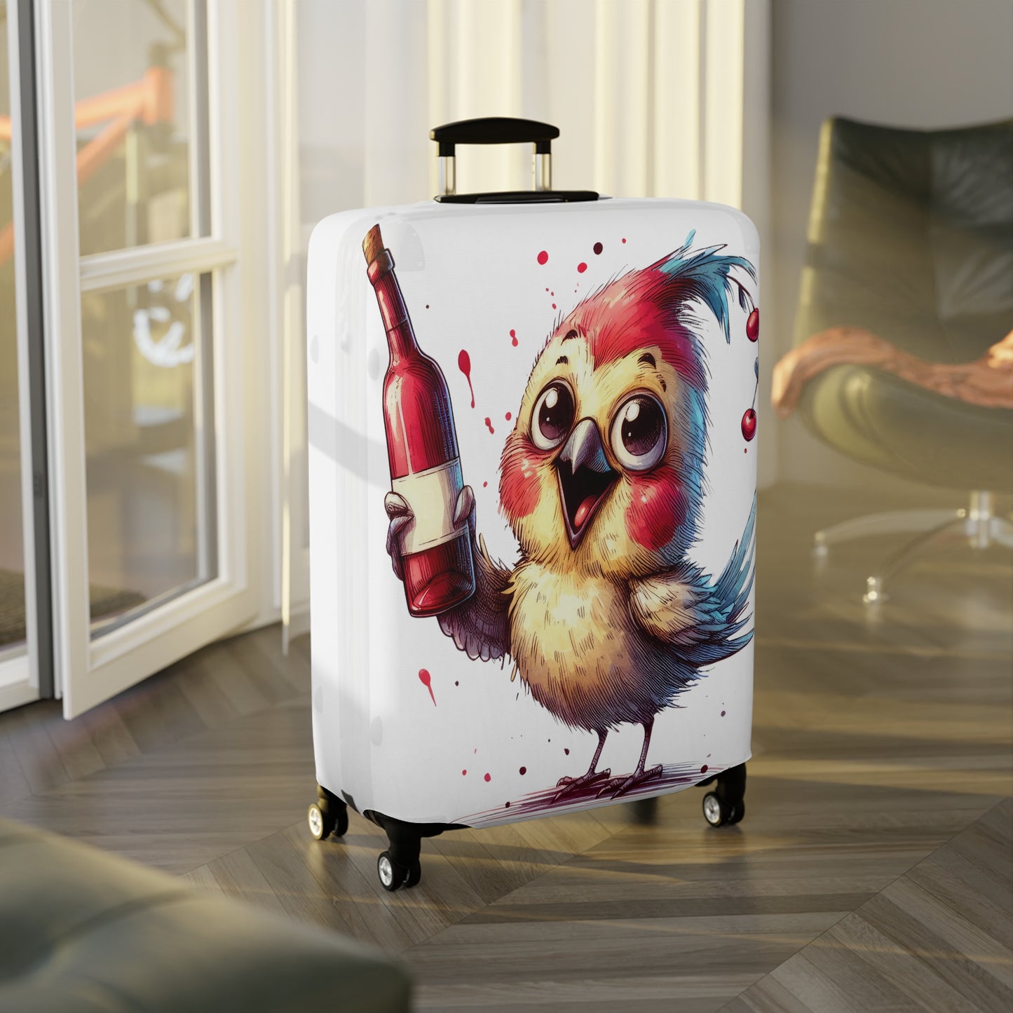 Luggage Cover, Cute Bird, awd-1638