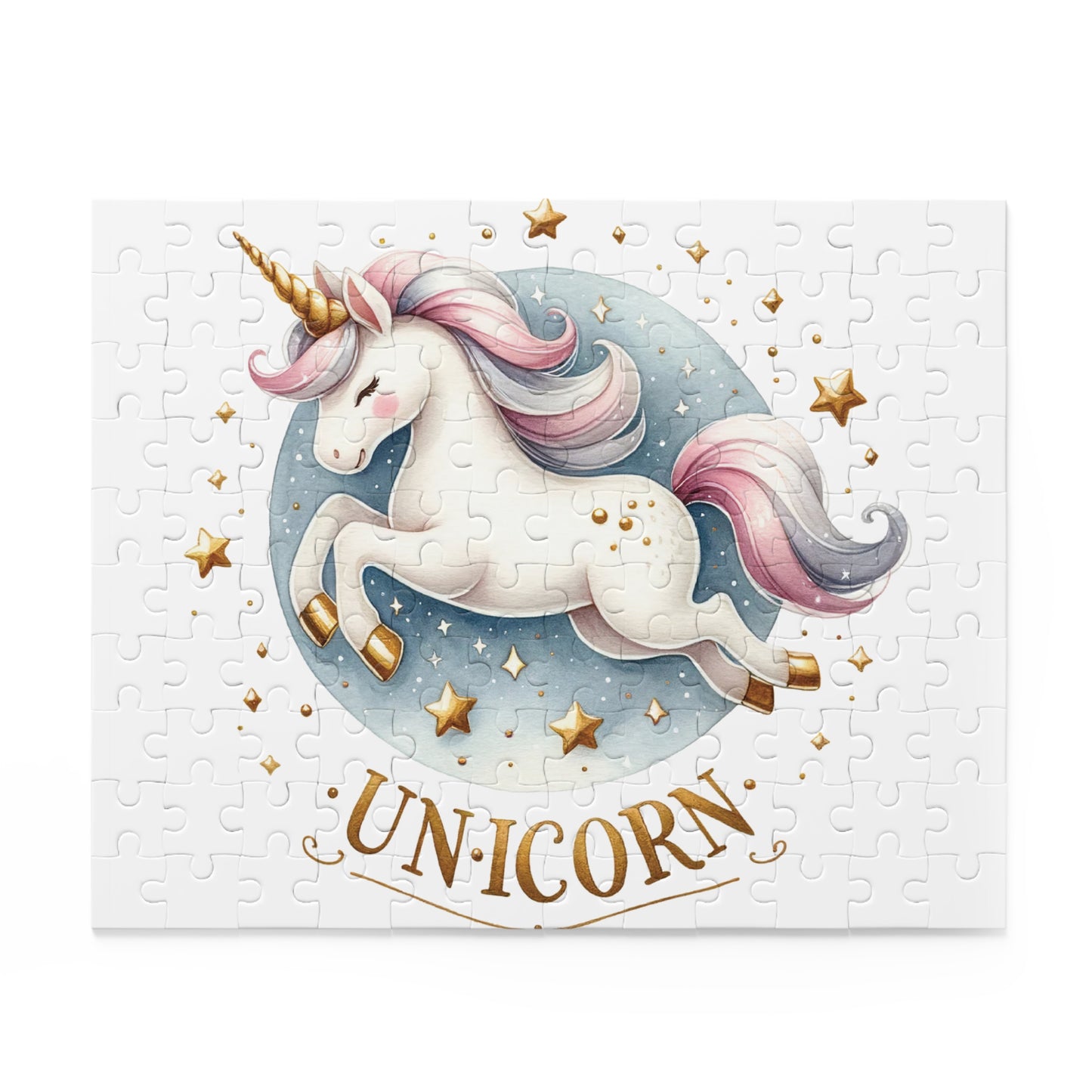 Personalised/Non-Personalised Puzzle, Unicorn (120, 252, 500-Piece)