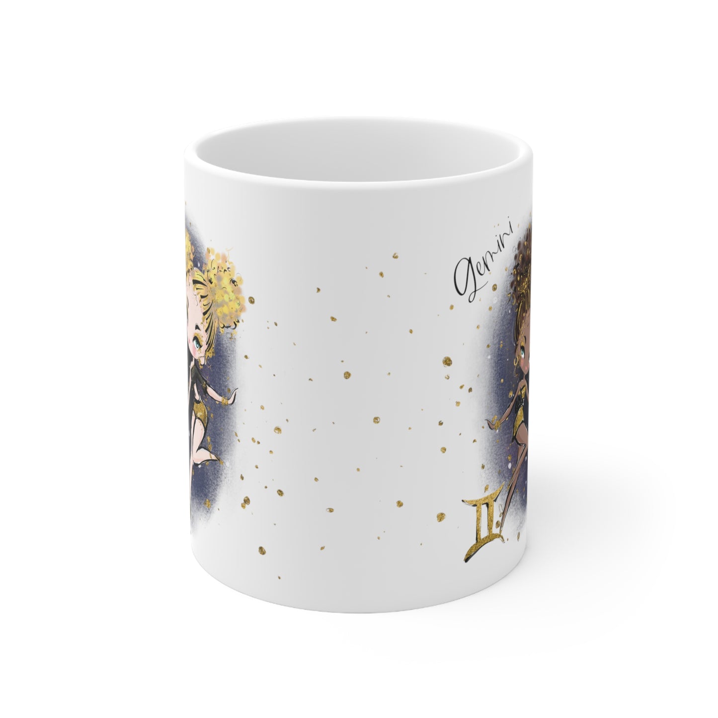 Personalised/Non Personalised Zodiac Sign, Gemini, Ceramic Mug 11oz