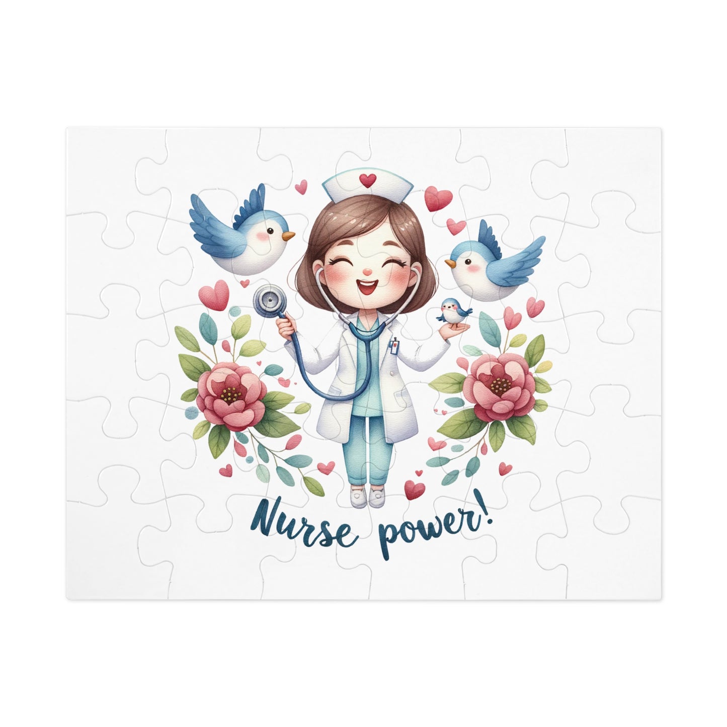 Jigsaw Puzzle, Nurse, Personalised/Non-Personalised (30, 110, 252, 500,1000-Piece)