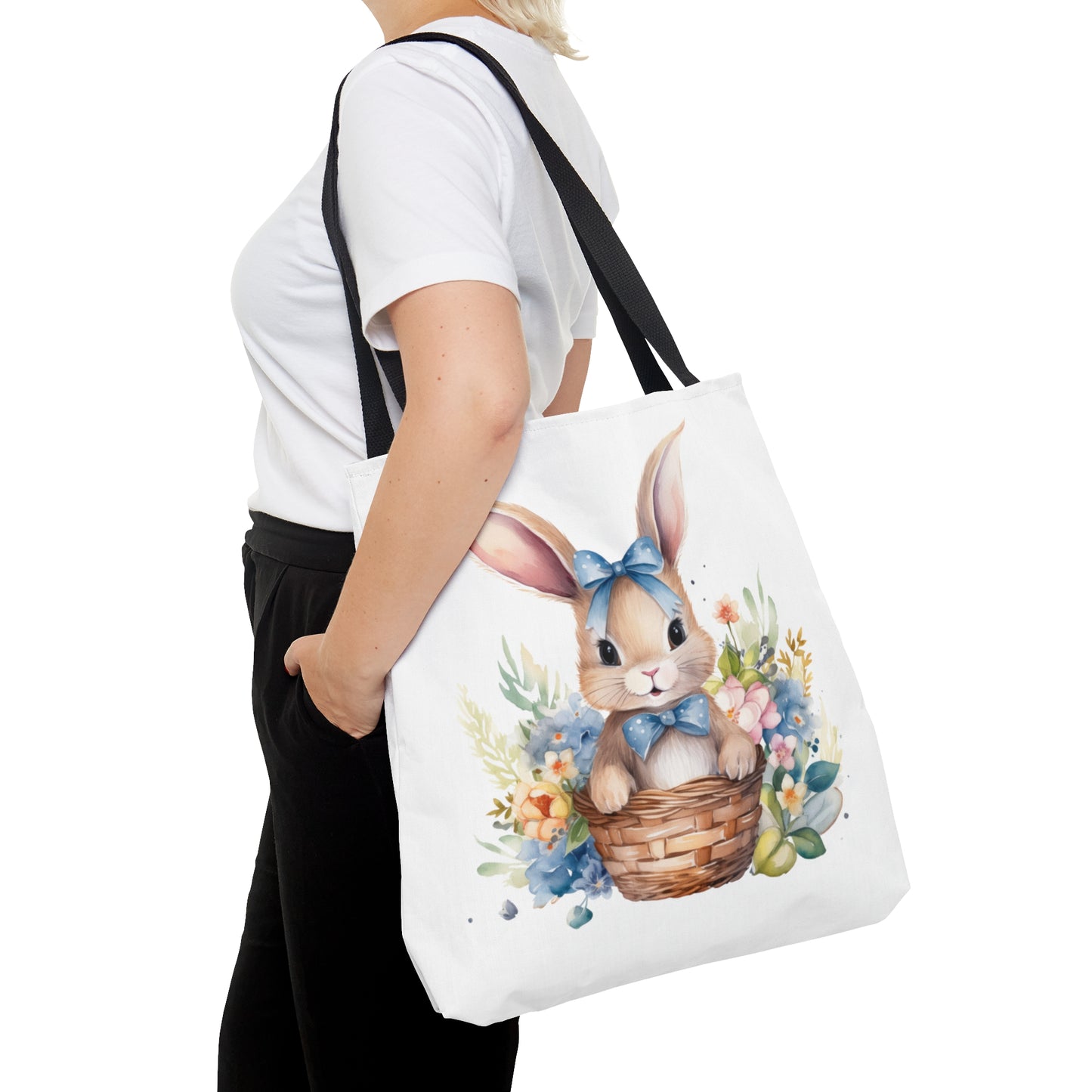 Tote Bag, Easter, Rabbit, Personalised/Non-Personalised Tote bag