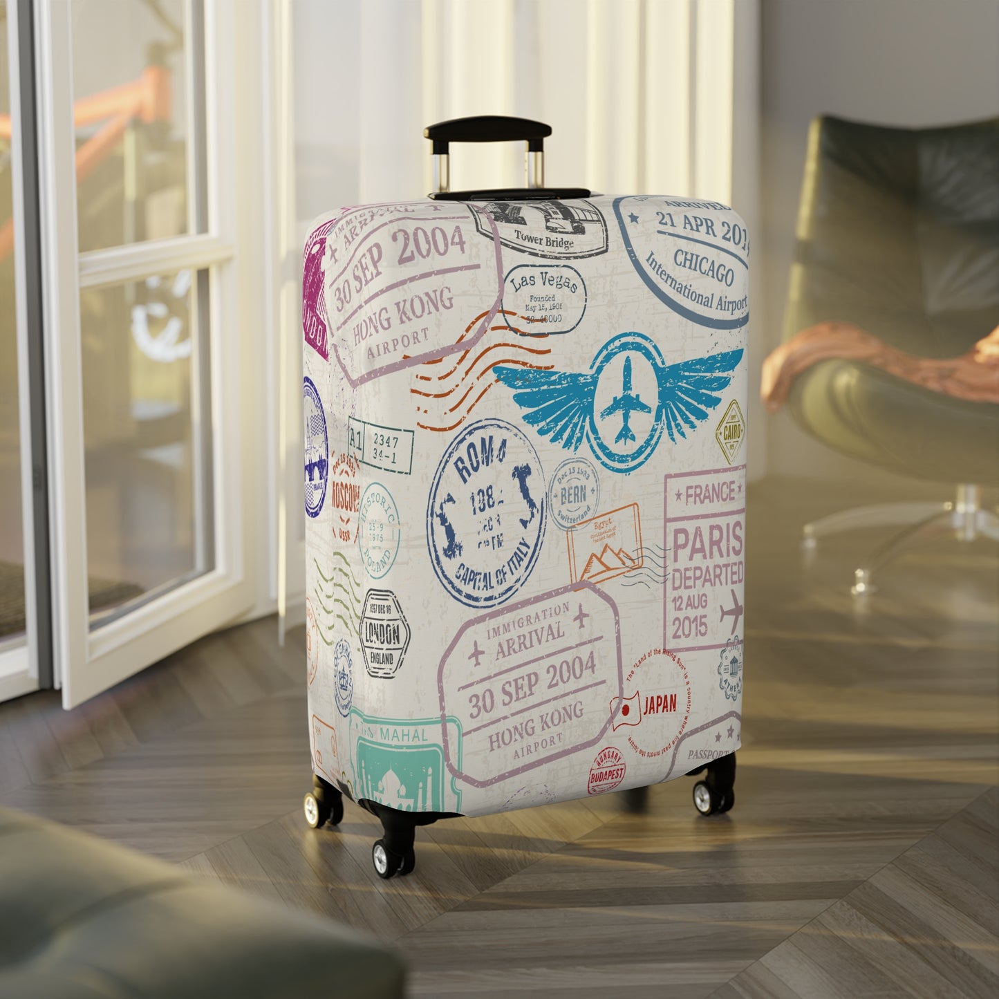 Luggage Cover, Travel Print, awd-1440