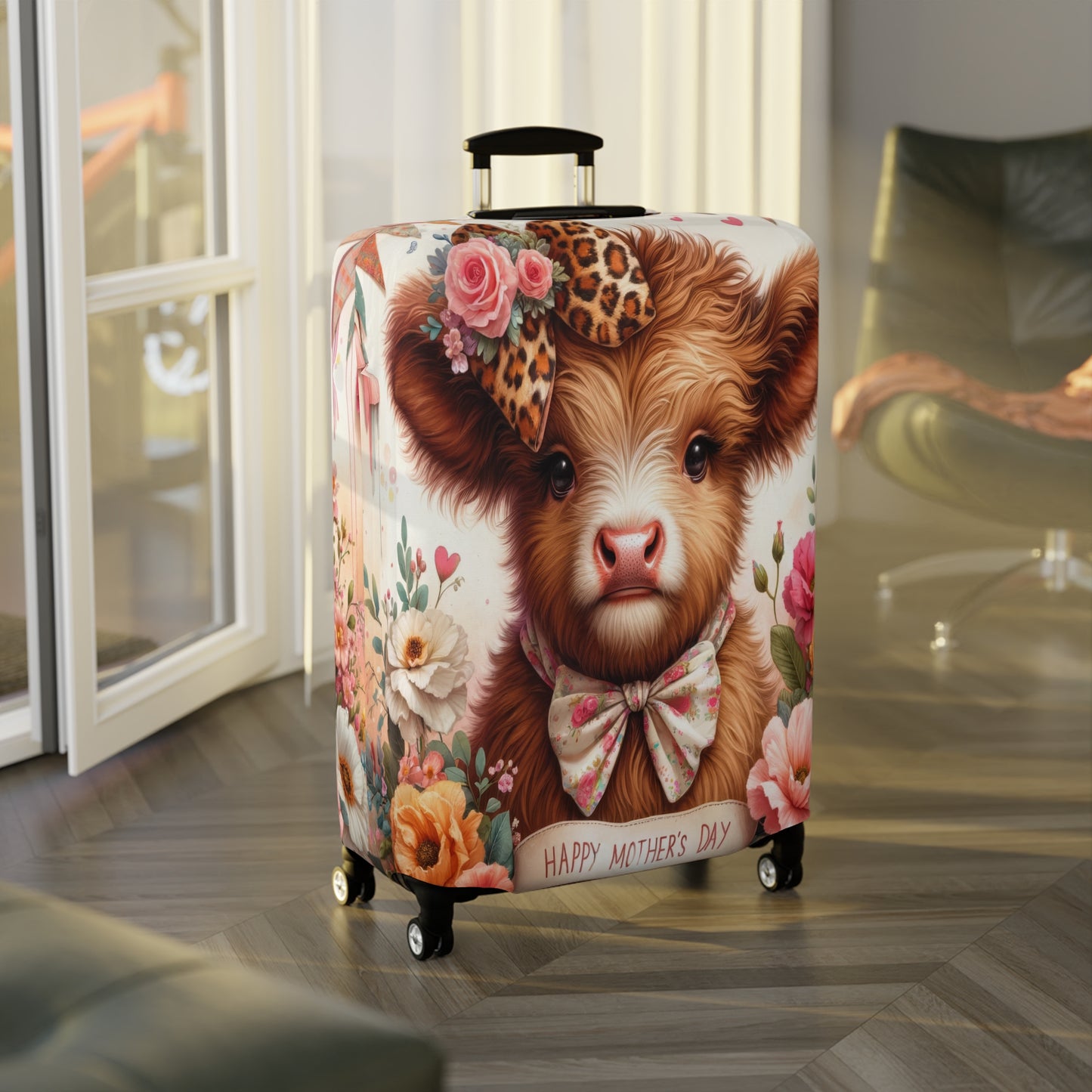 Luggage Cover, Highland Cow, awd-5000