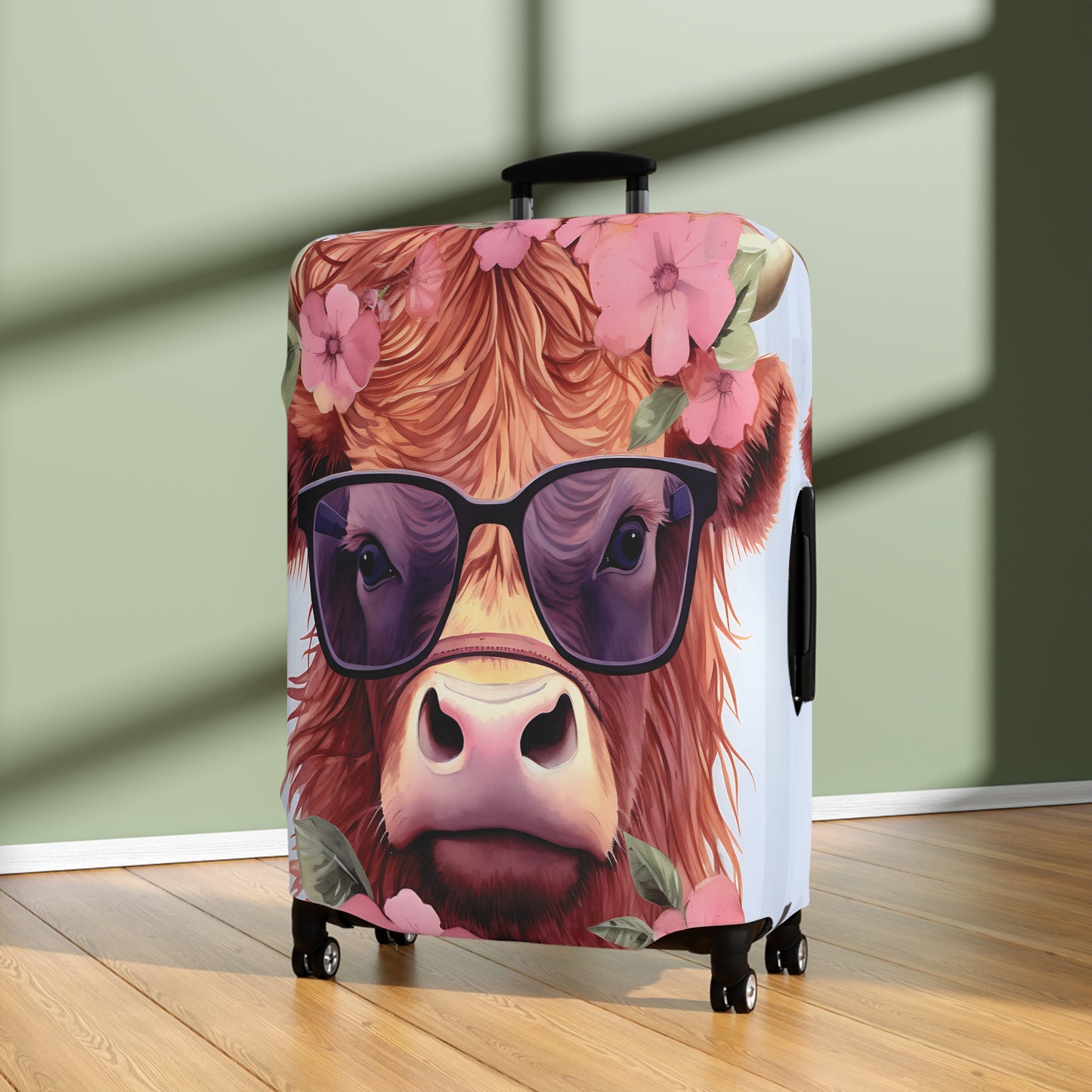 Luggage Cover, Highland Cow, awd-018