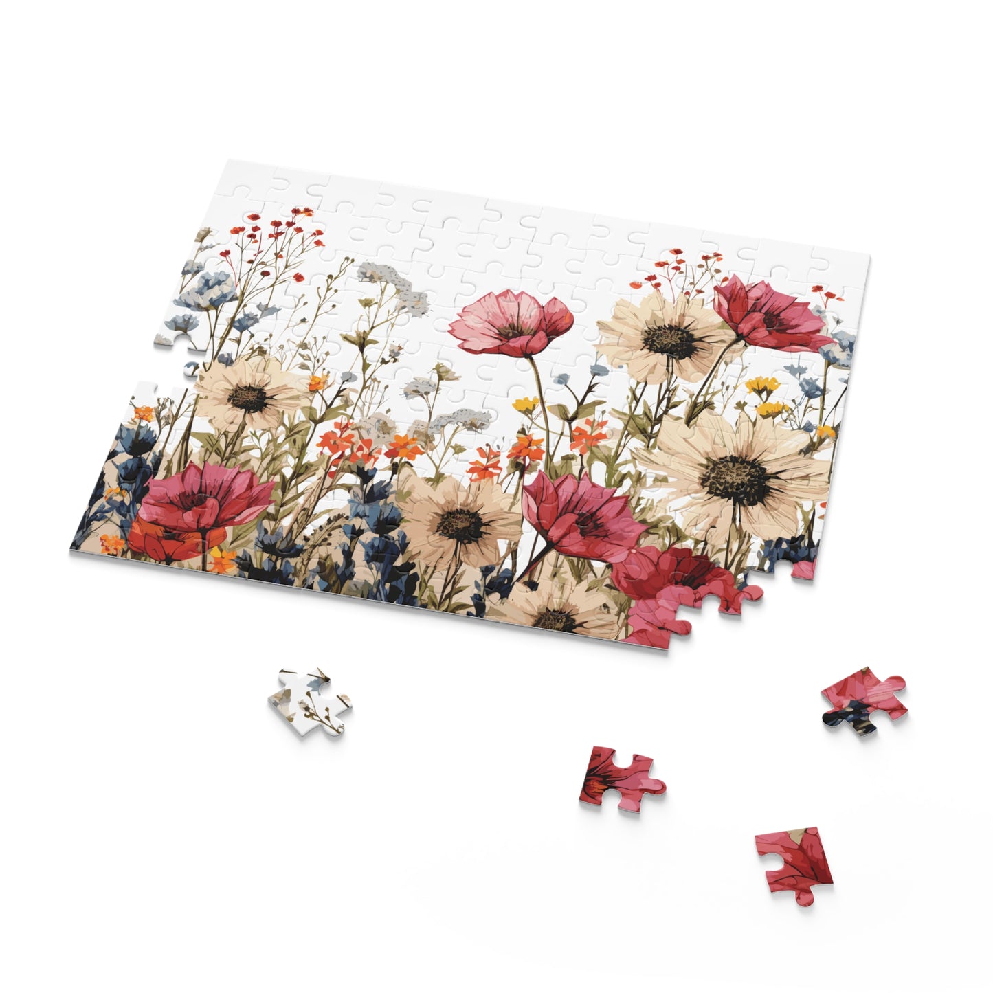 Personalised/Non-Personalised Puzzle, Floral (120, 252, 500-Piece)