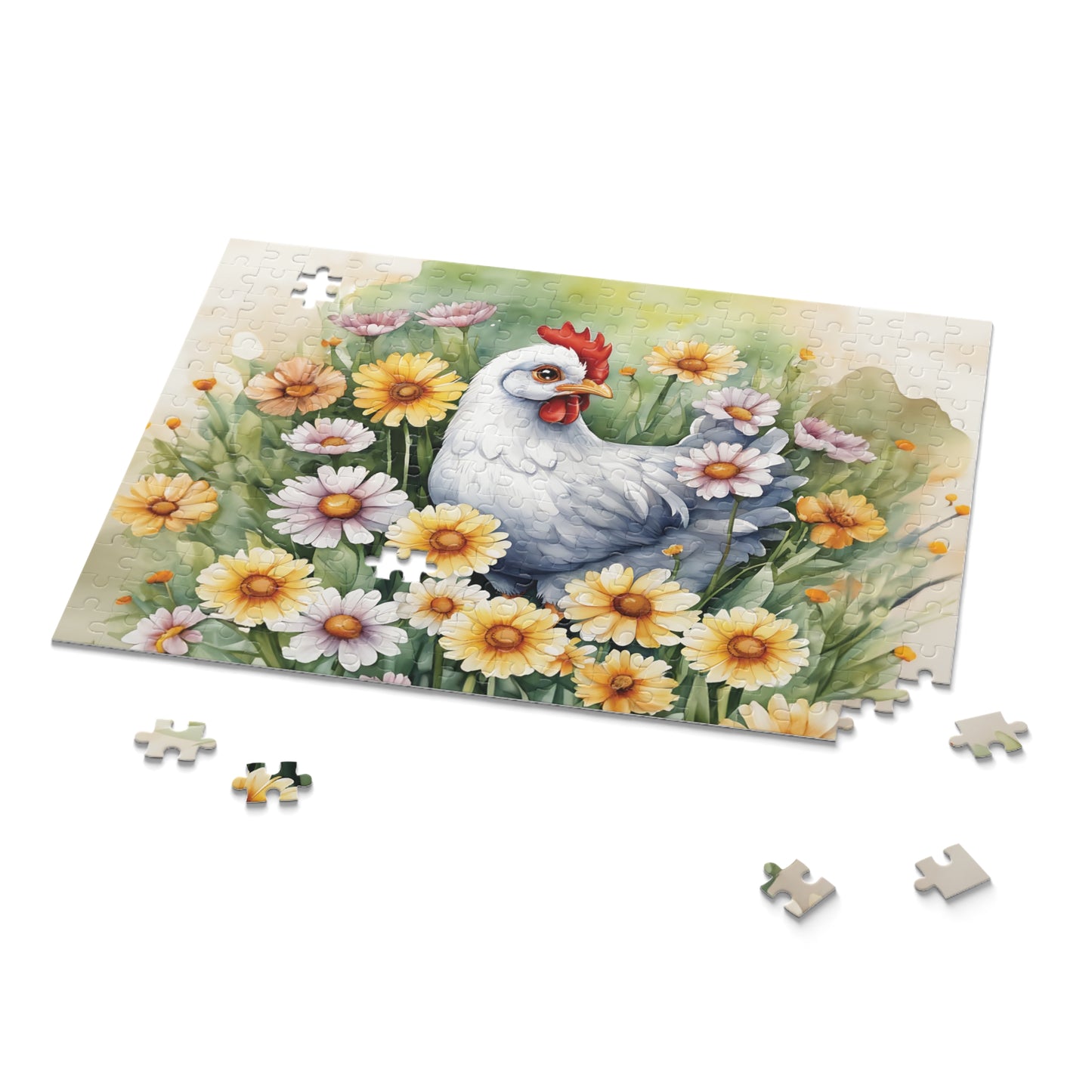 Personalised/Non-Personalised Puzzle, Chicken (120, 252, 500-Piece)