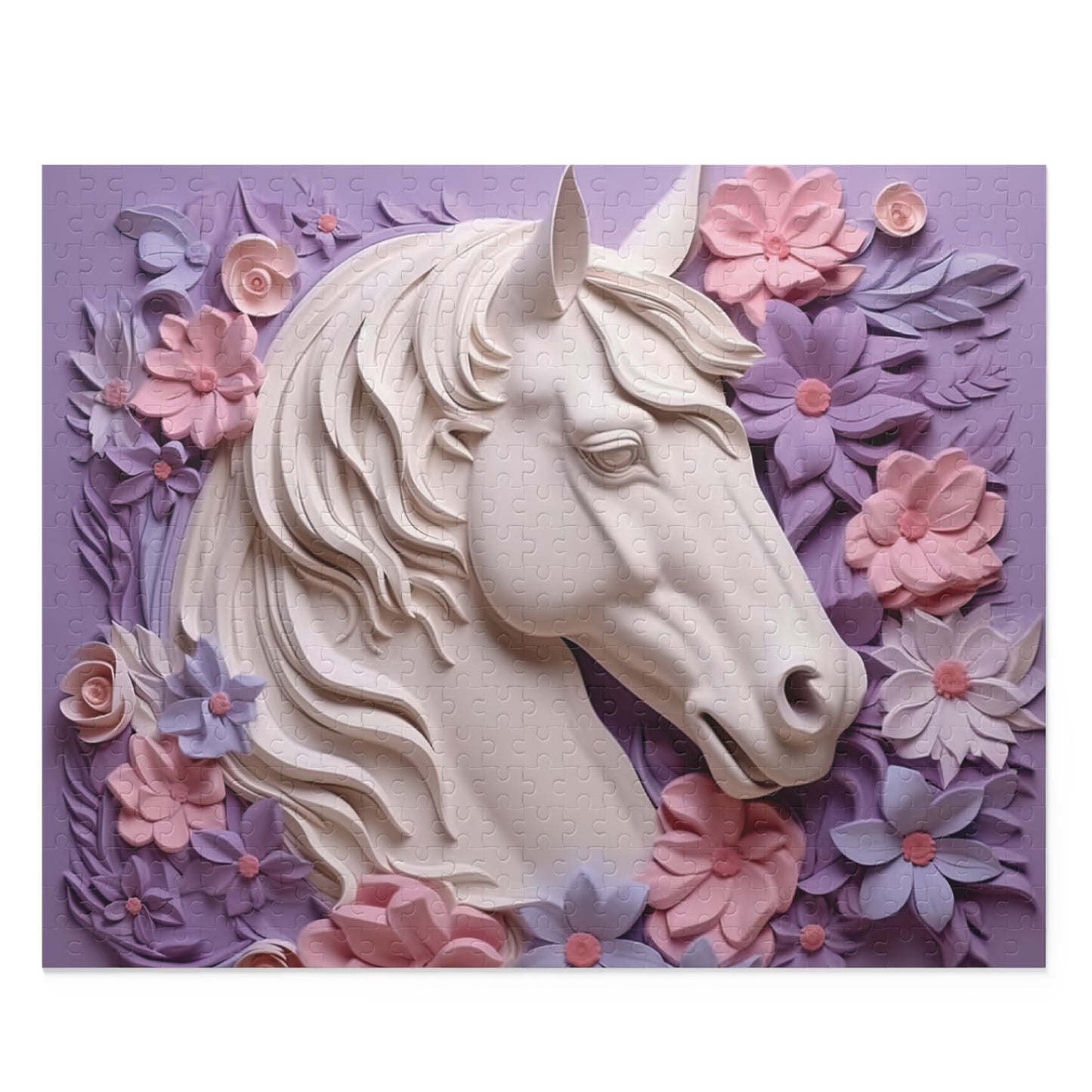 Personalised/Non-Personalised Puzzle, Horse (120, 252, 500-Piece)