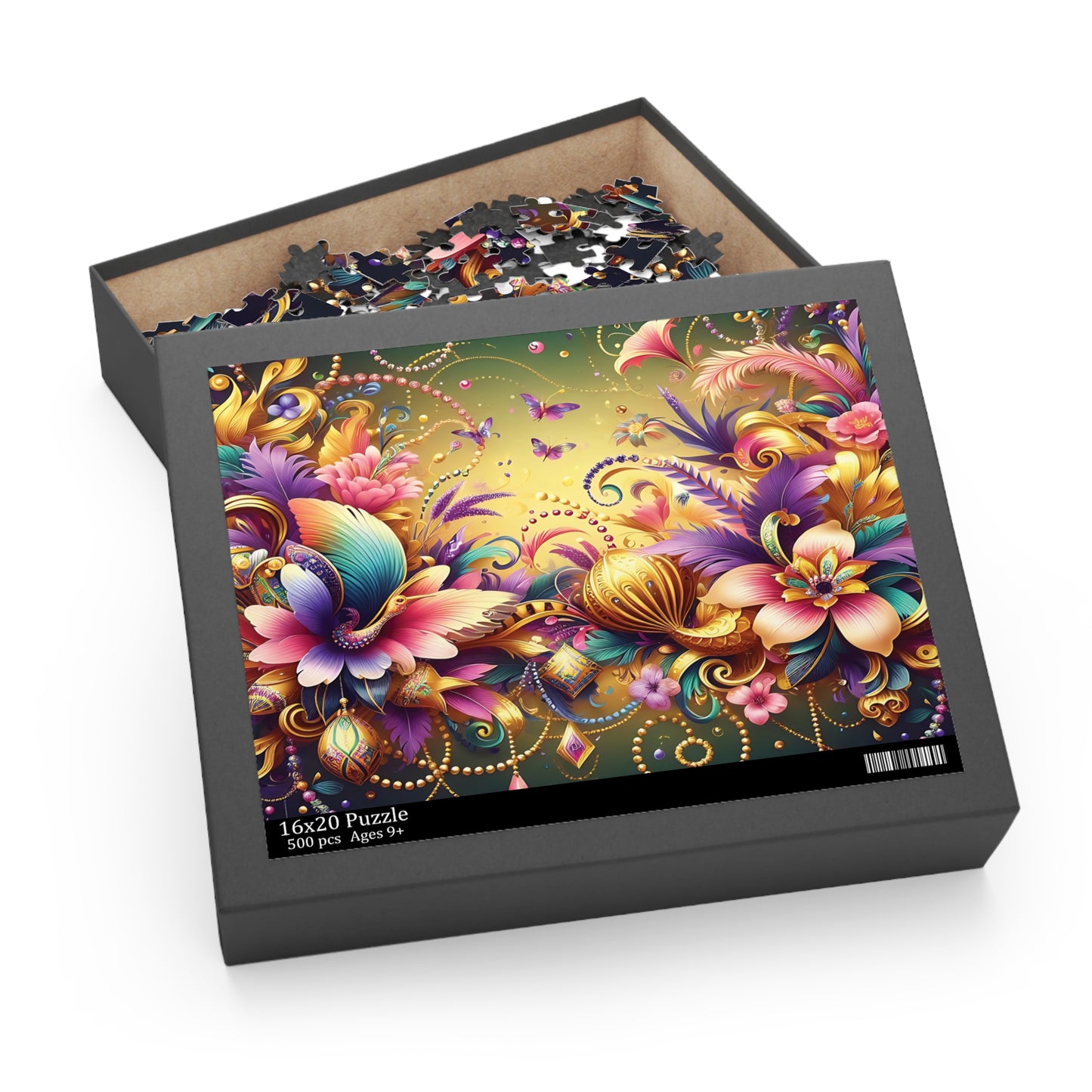 Personalised/Non-Personalised Puzzle, Floral (120, 252, 500-Piece)