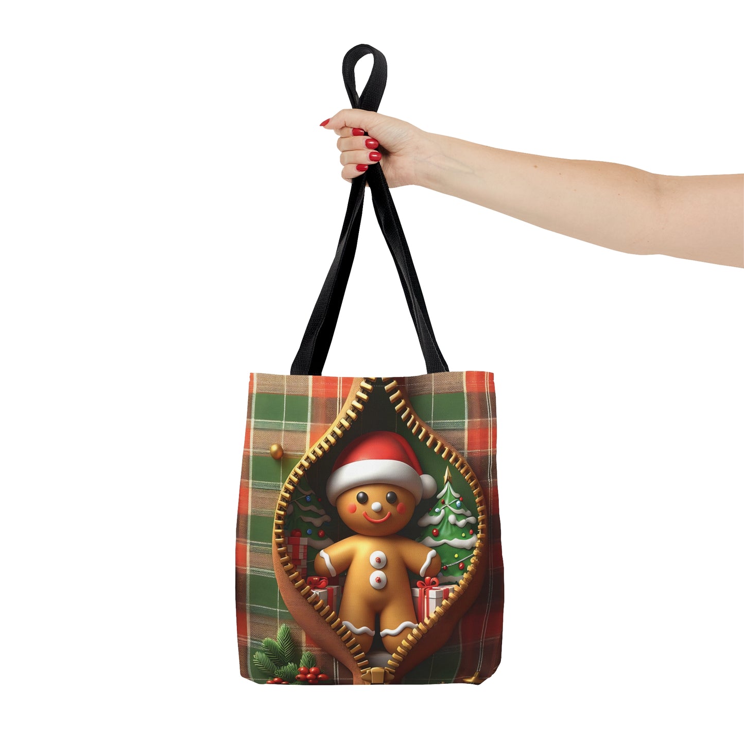 Tote Bag, Christmas, Gingerbread Man