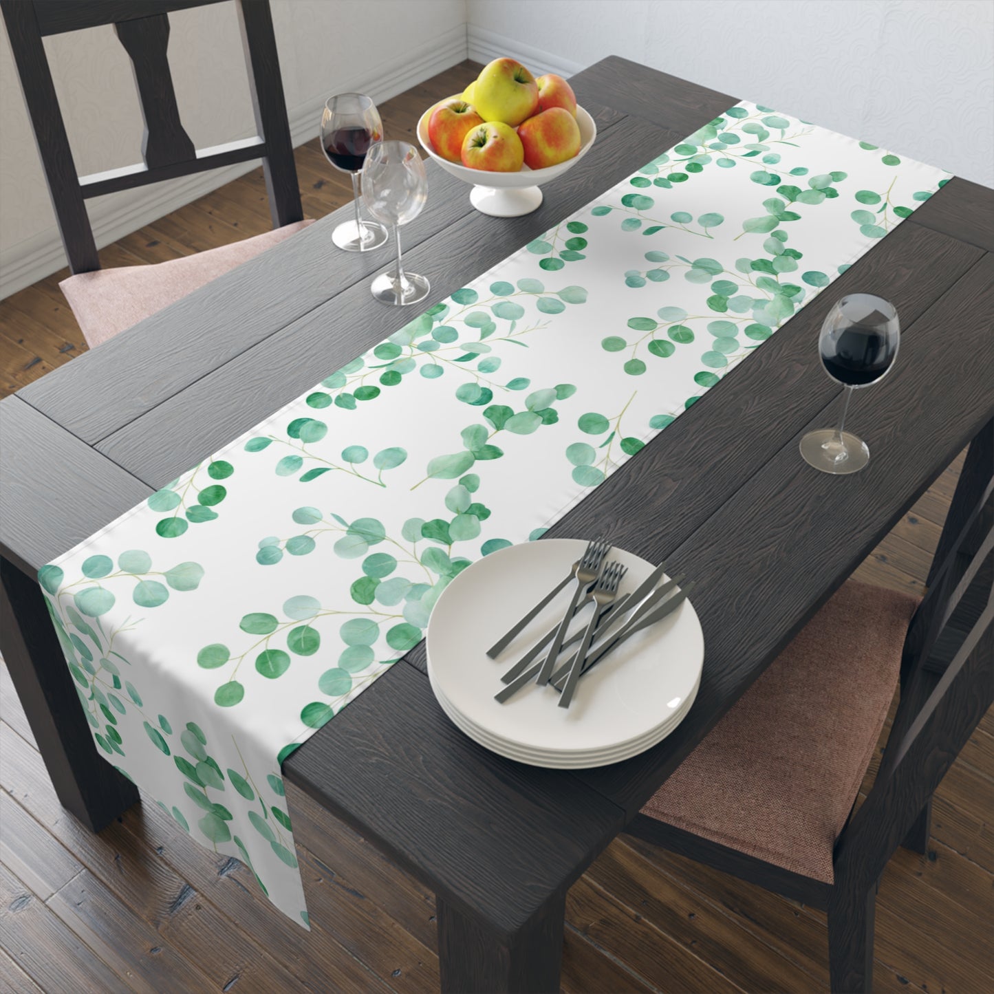 Australian Eucalyptus Table Runner, Cotton Twill and Poly Available