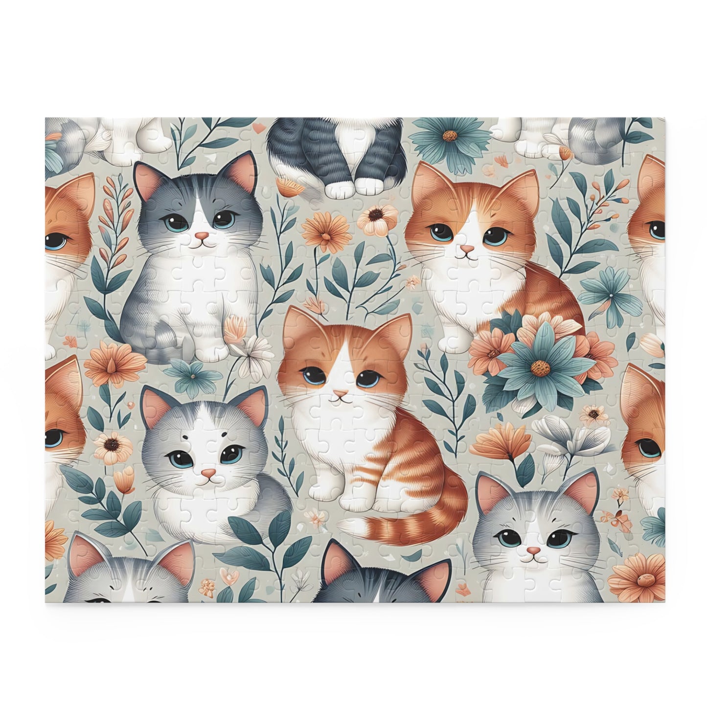 Personalised/Non-Personalised Puzzle, Cats (120, 252, 500-Piece)