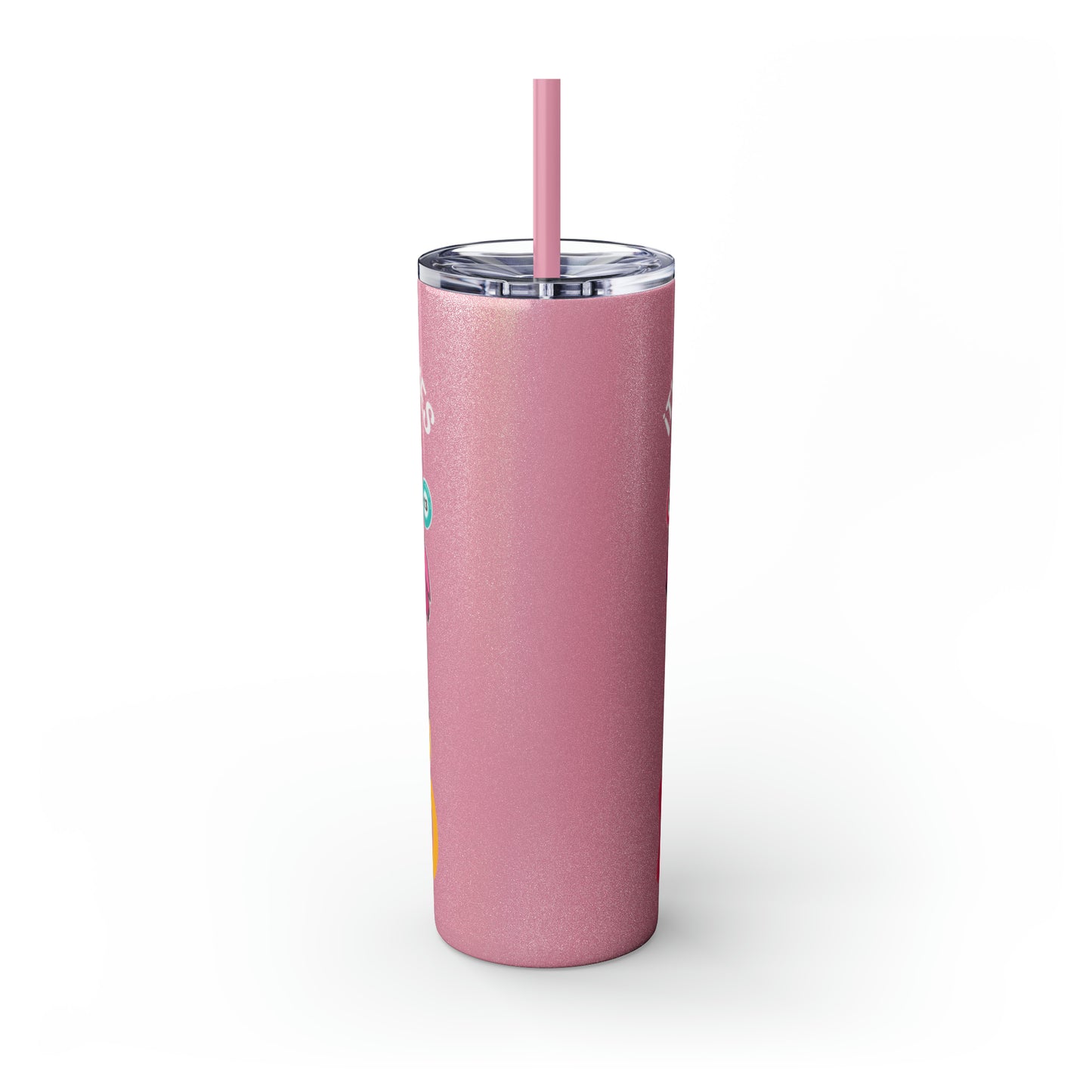 Skinny Tumbler with Straw, 20oz, It's all fun and games until someone yells Bingo