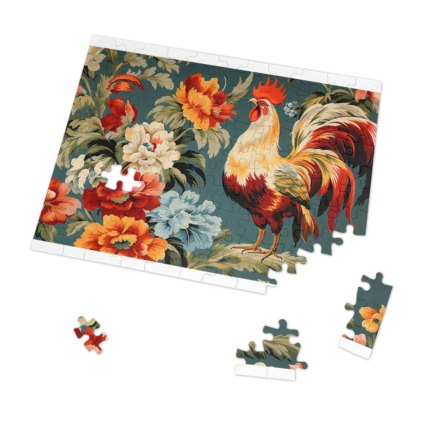 Jigsaw Puzzle, Chicken/Rooster, Personalised/Non-Personalised (30, 110, 252, 500,1000-Piece)