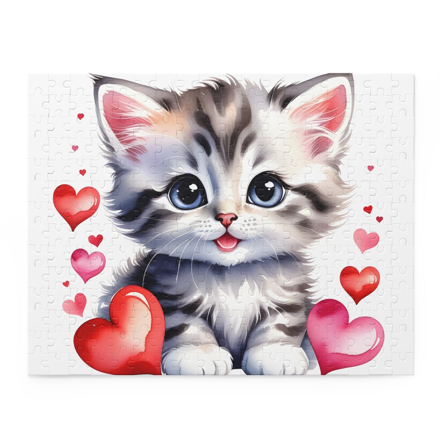 Personalised/Non-Personalised Puzzle, Cat (120, 252, 500-Piece)