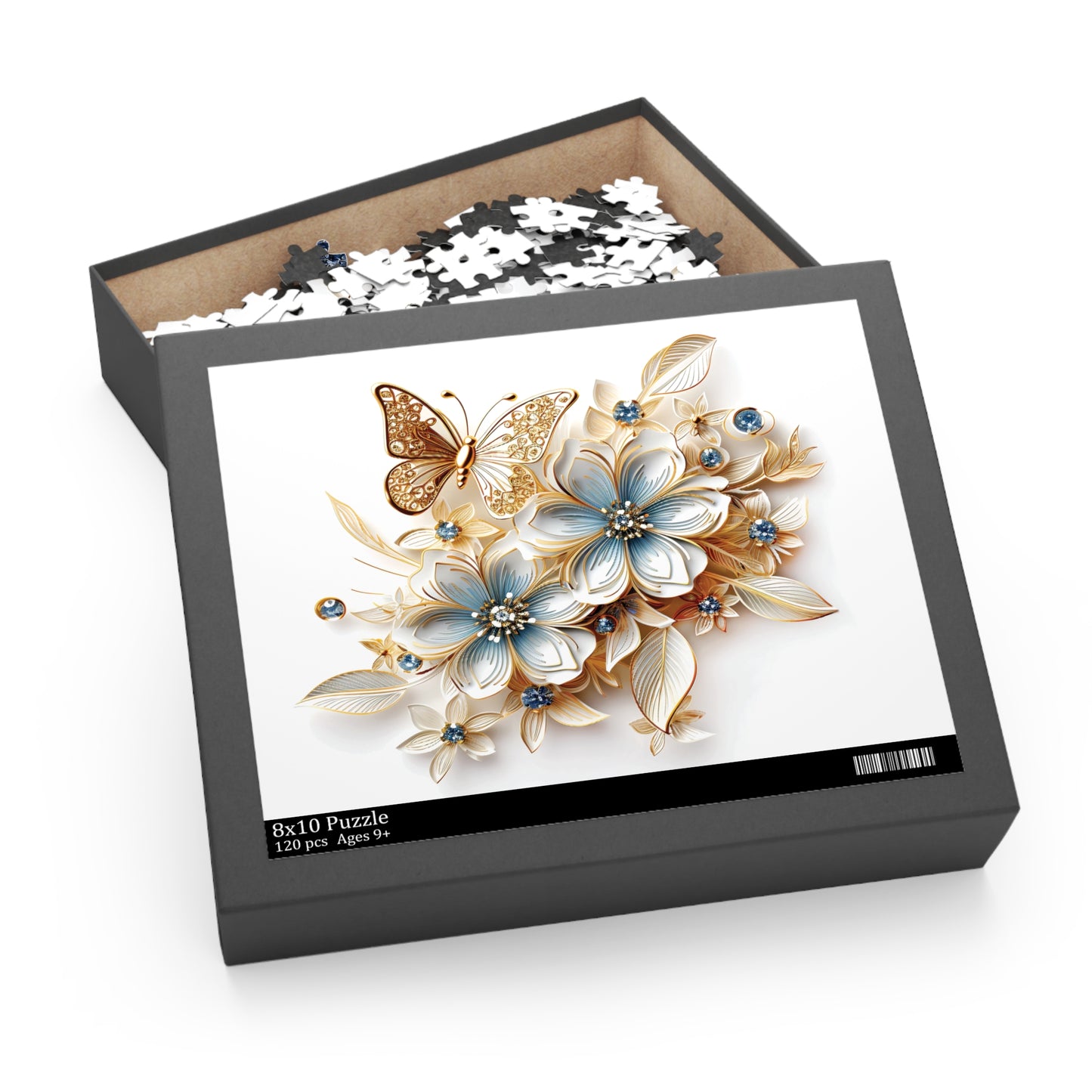 Personalised/Non-Personalised Puzzle, Floral (120, 252, 500-Piece)