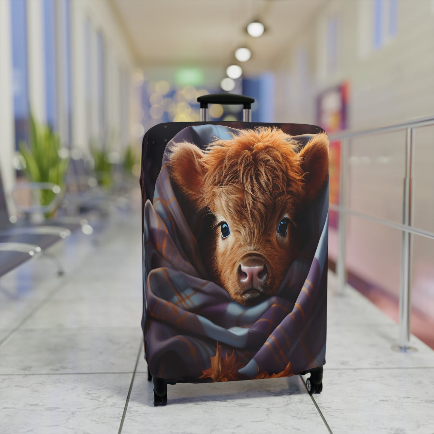 Luggage Cover, Highland Cow, awd-044