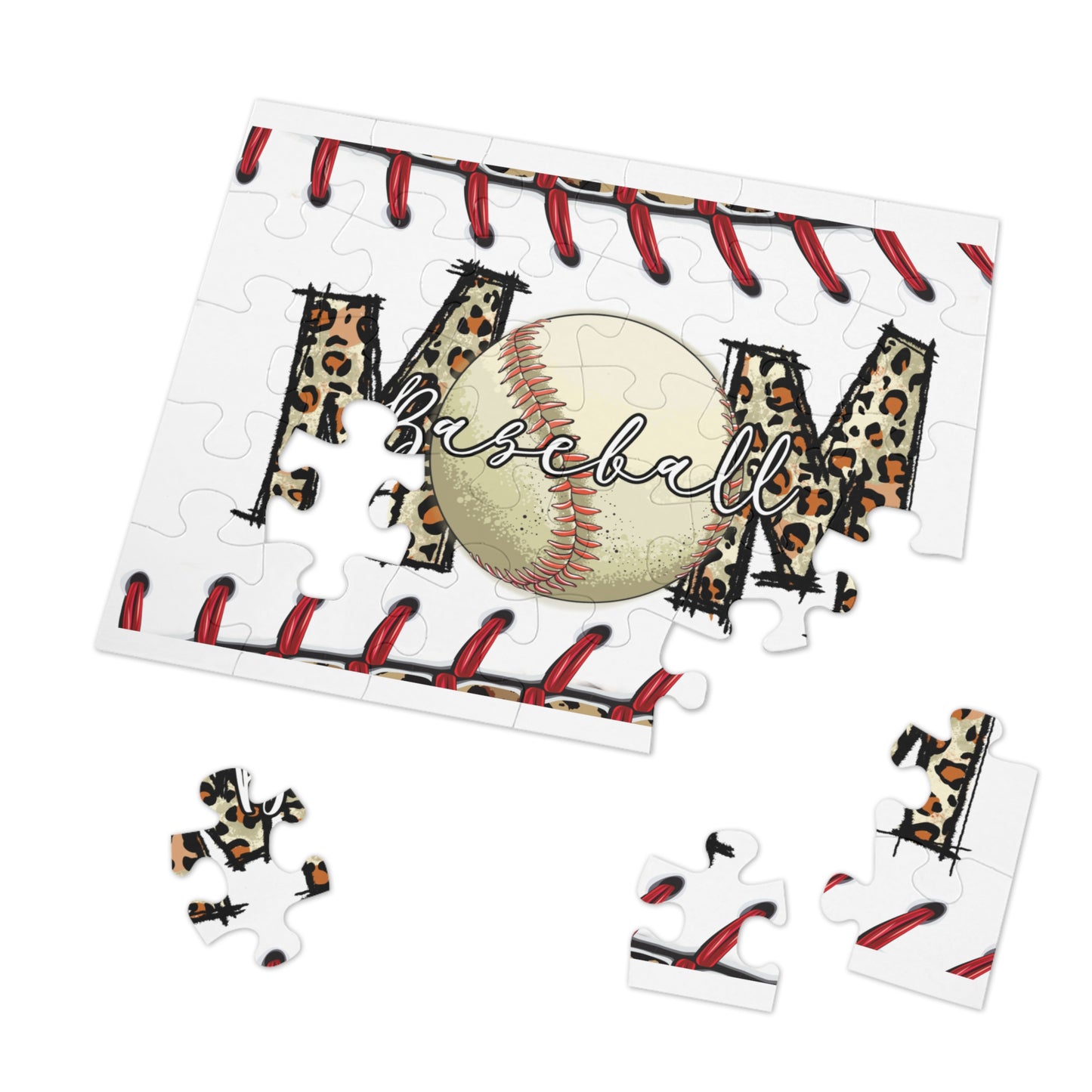 Puzzle, Baseball Mom, Personalised/Non-Personalised (30, 110, 252, 500,1000-Piece) awd-608