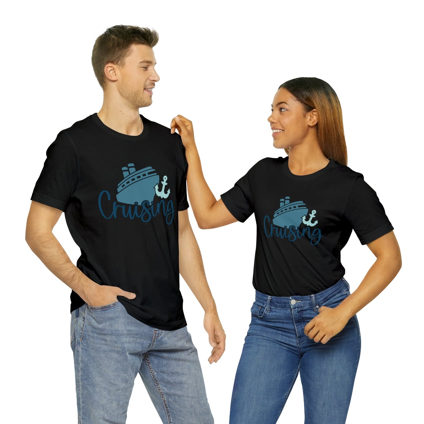 Unisex Adults Jersey Short Sleeve Tee, Cruise Tee, Cruising, 100% Cotton, Light Fabric 142 g/m²